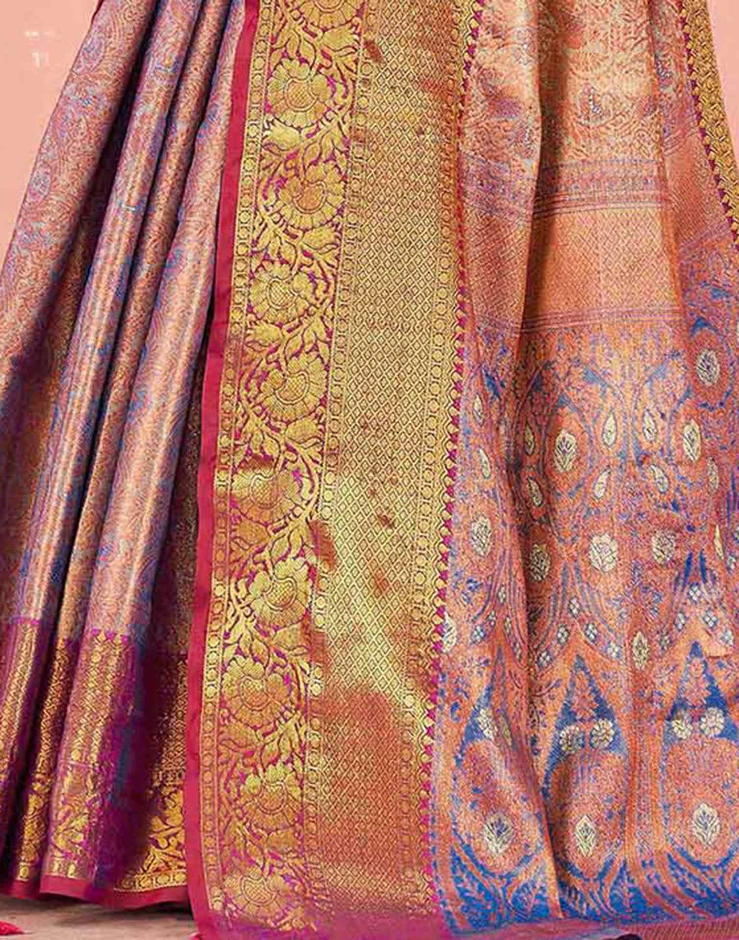 Blue Silk Woven Kanjivaram Saree