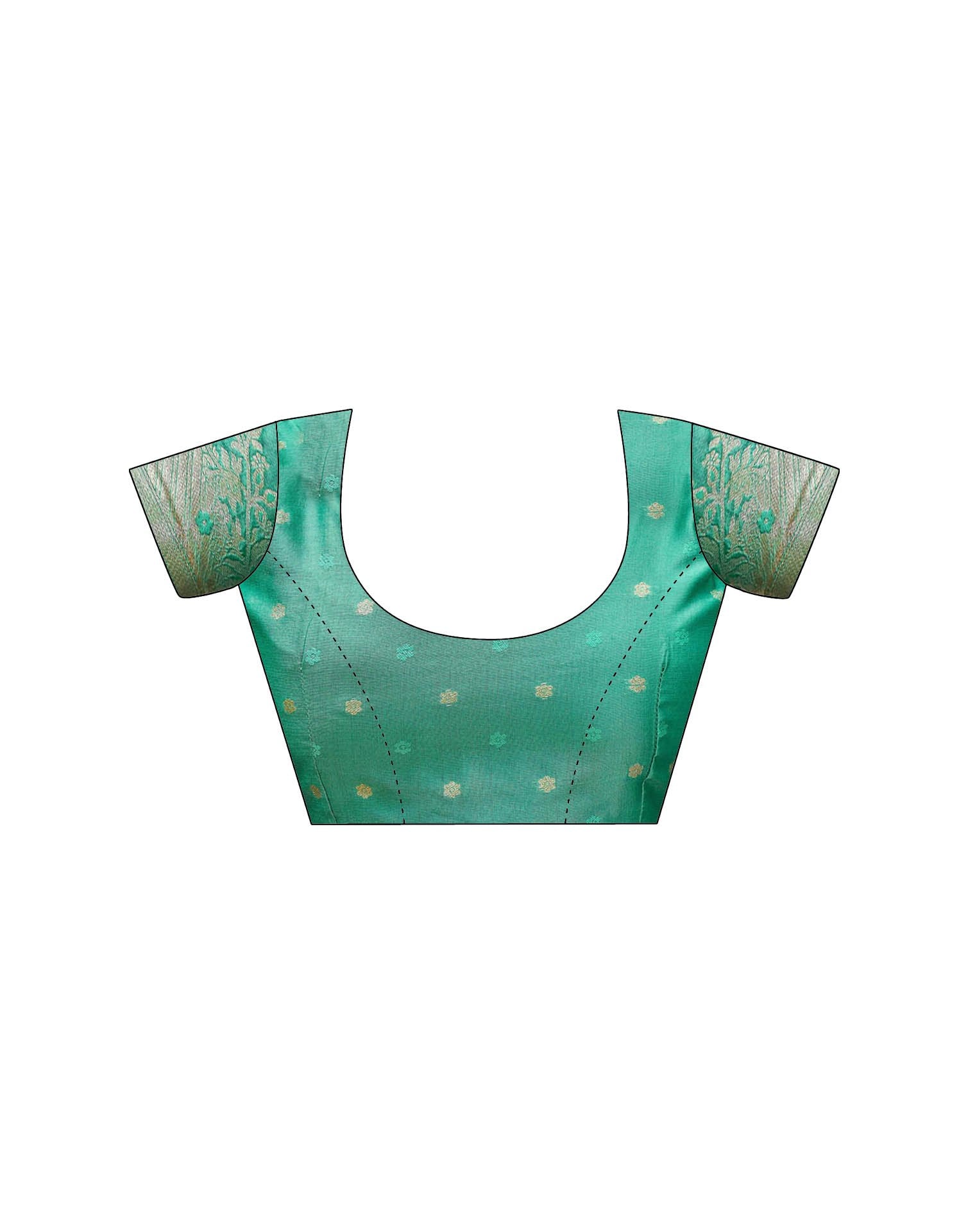 Mint Green Silk Woven Saree
