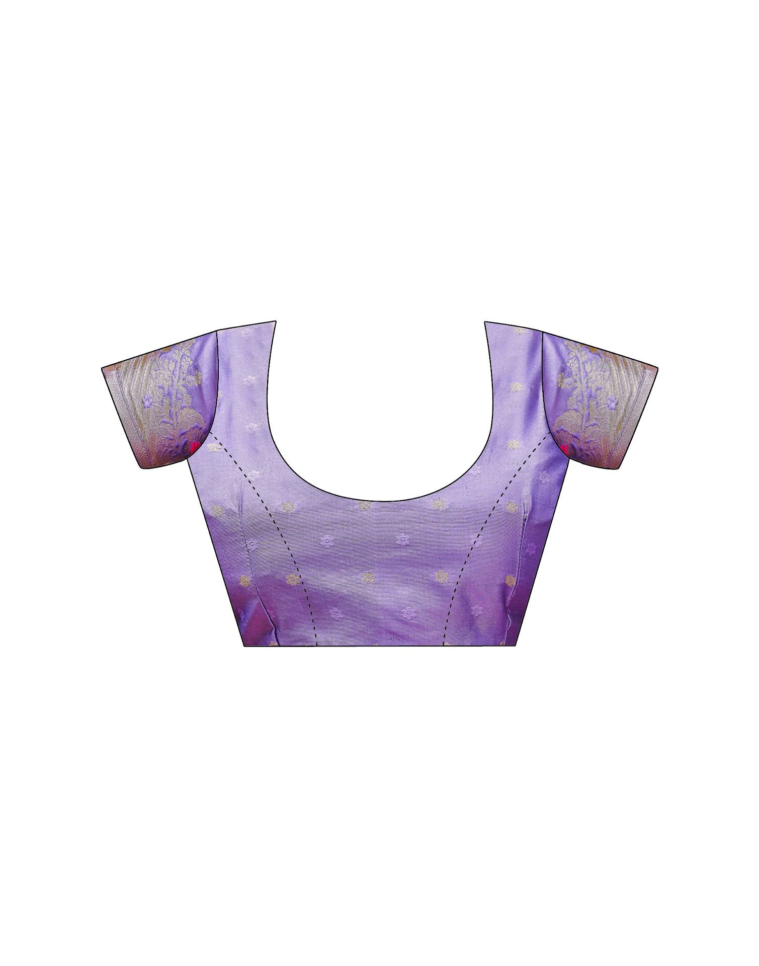 Lavender Silk Woven Saree