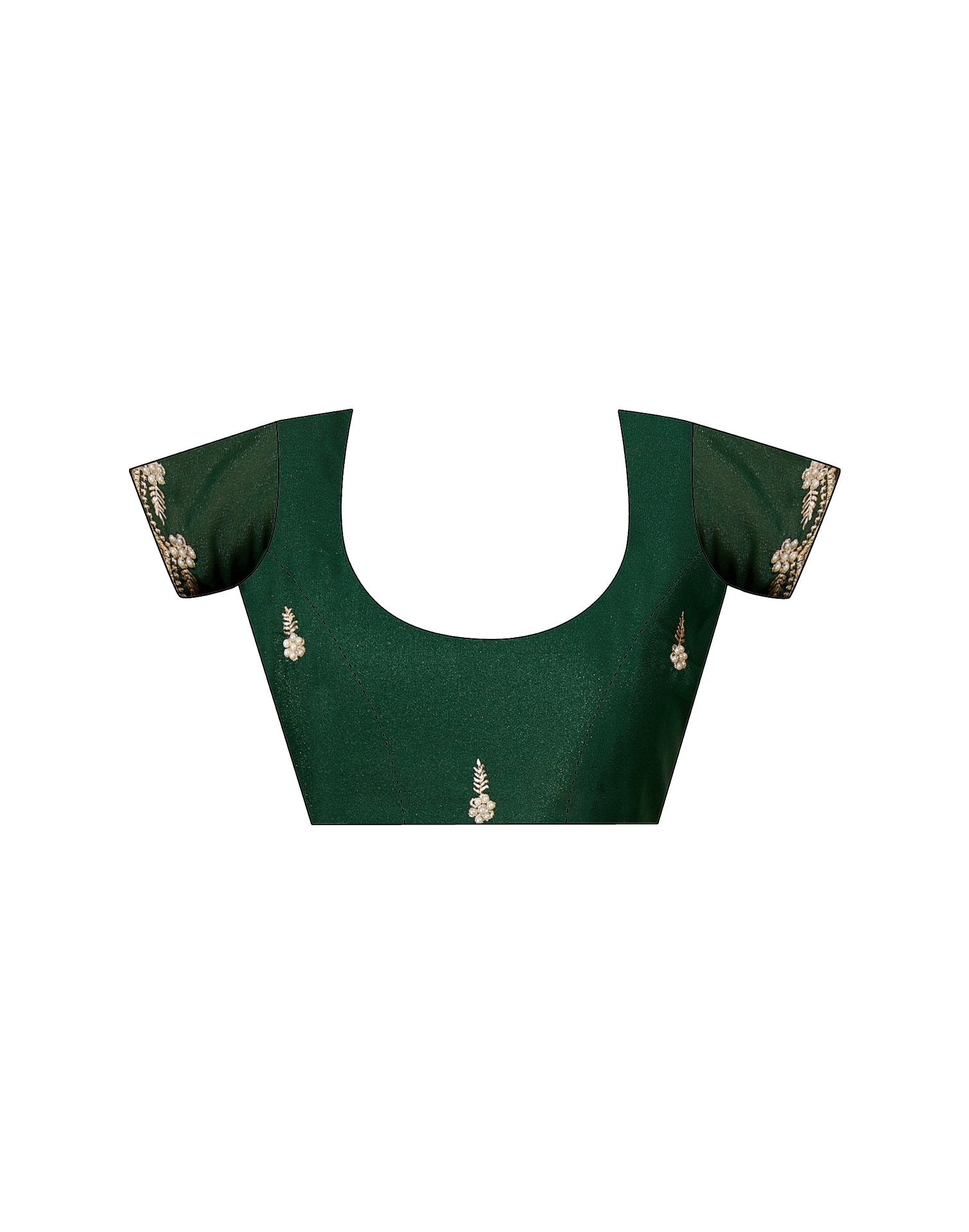Pista Green Shimmer Embroidery Saree