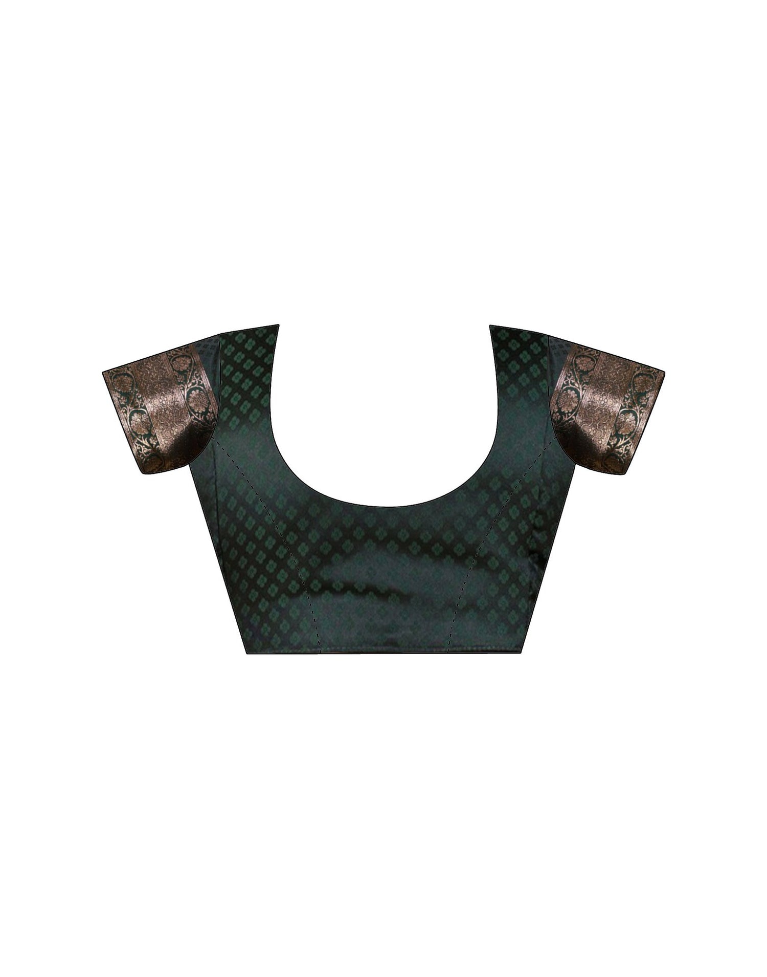 Dark Green Silk Woven Banarasi Saree