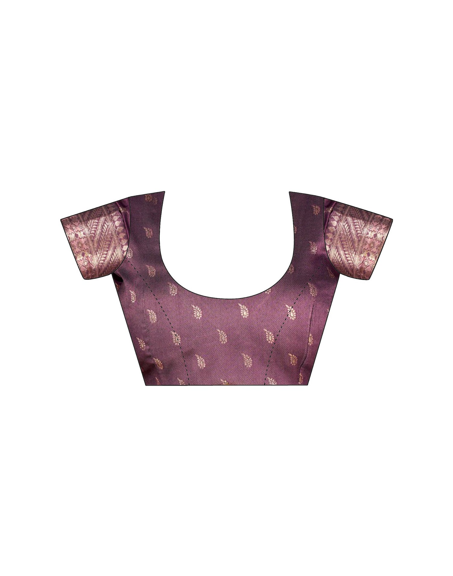 Dusty Purple Silk Woven Banarasi Saree