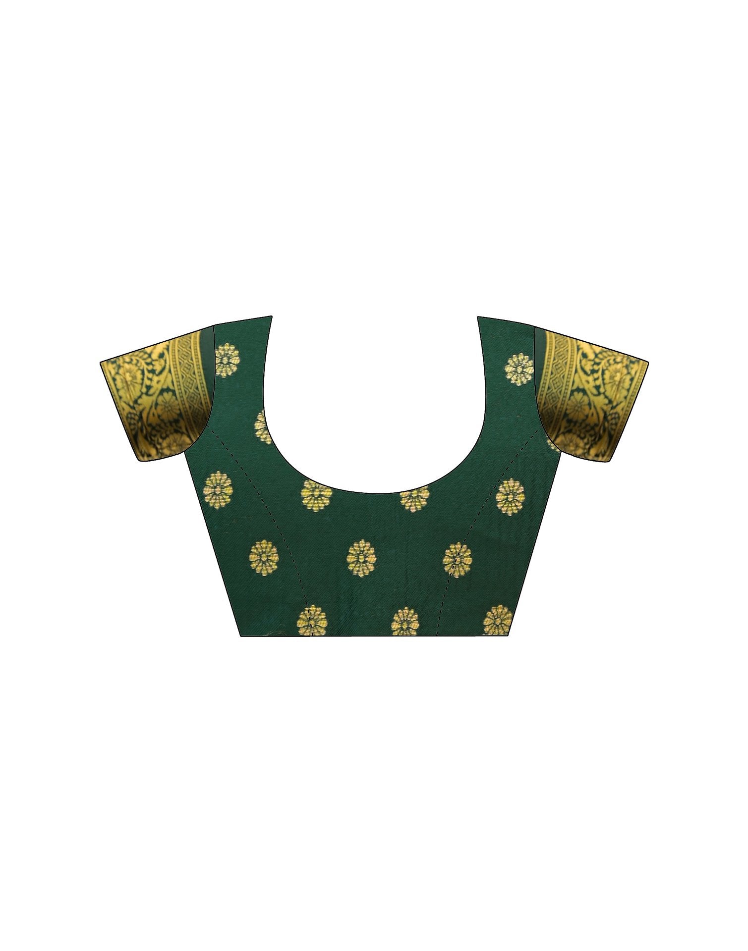 Green Silk Woven Banarasi Saree