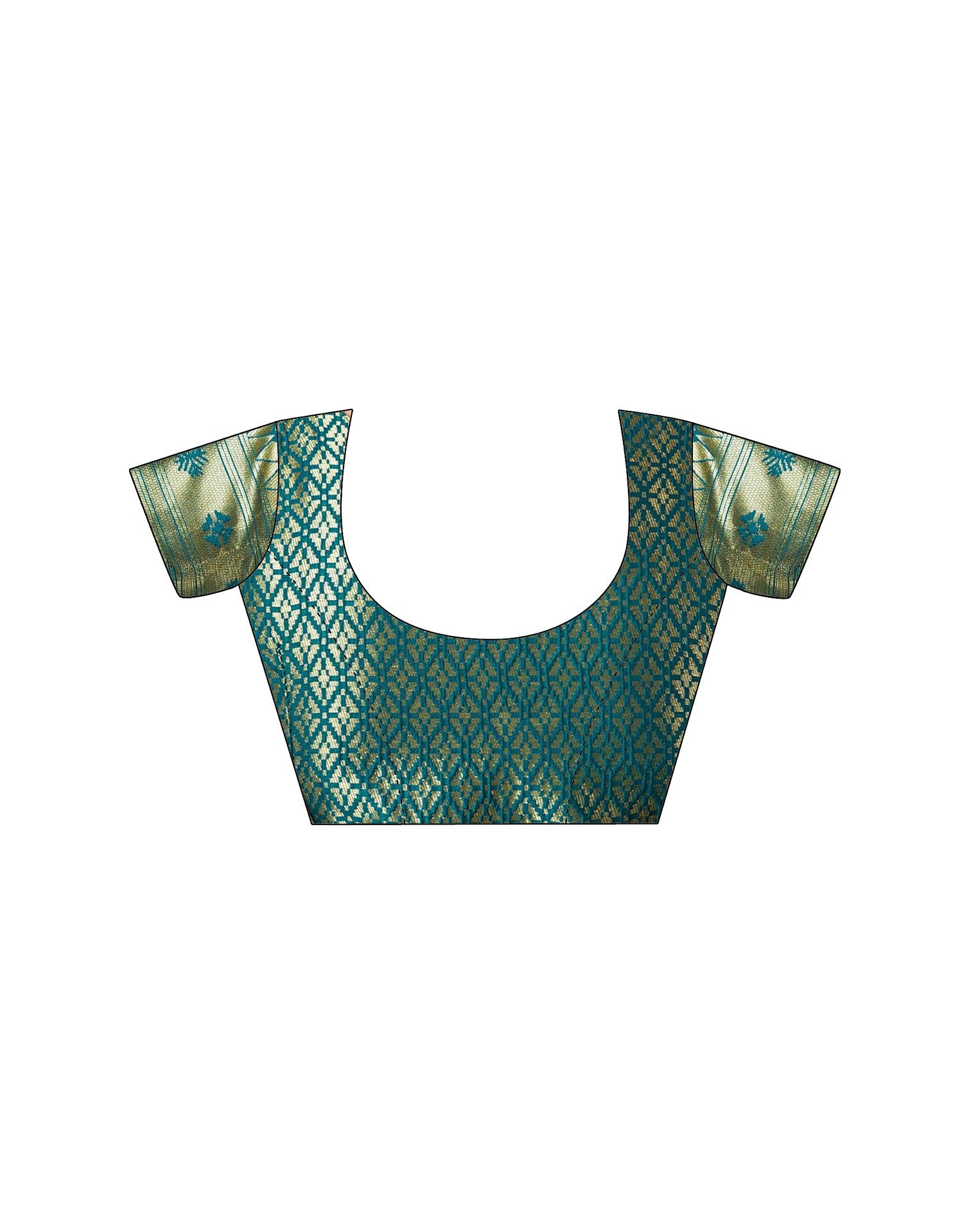 Lime Green Silk Paithani Chaturthi Saree