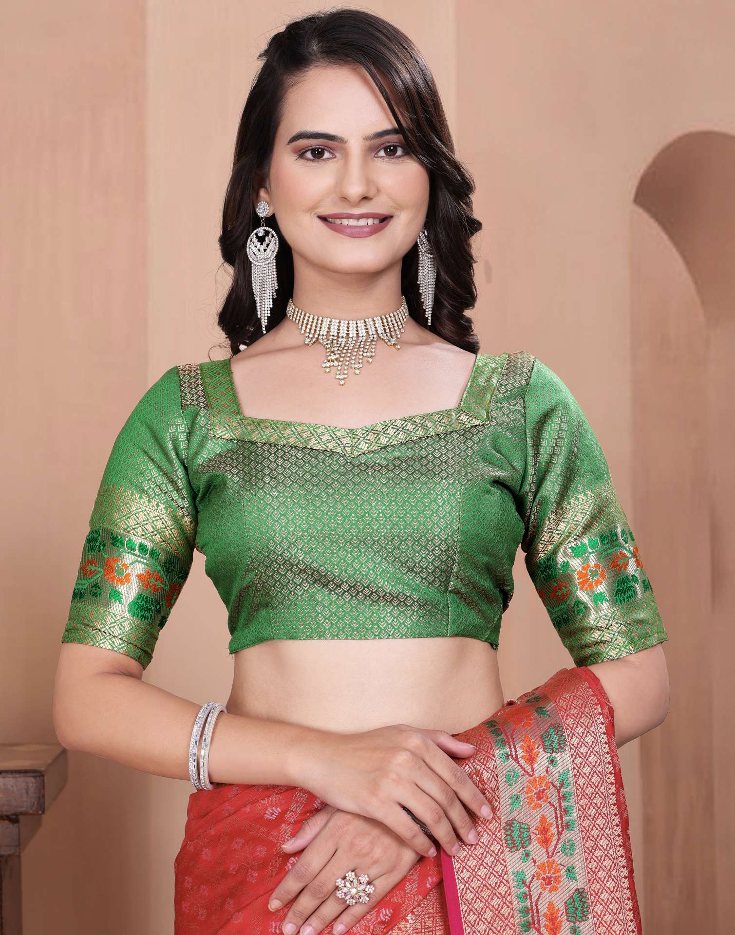 Red Silk Woven Patola Saree