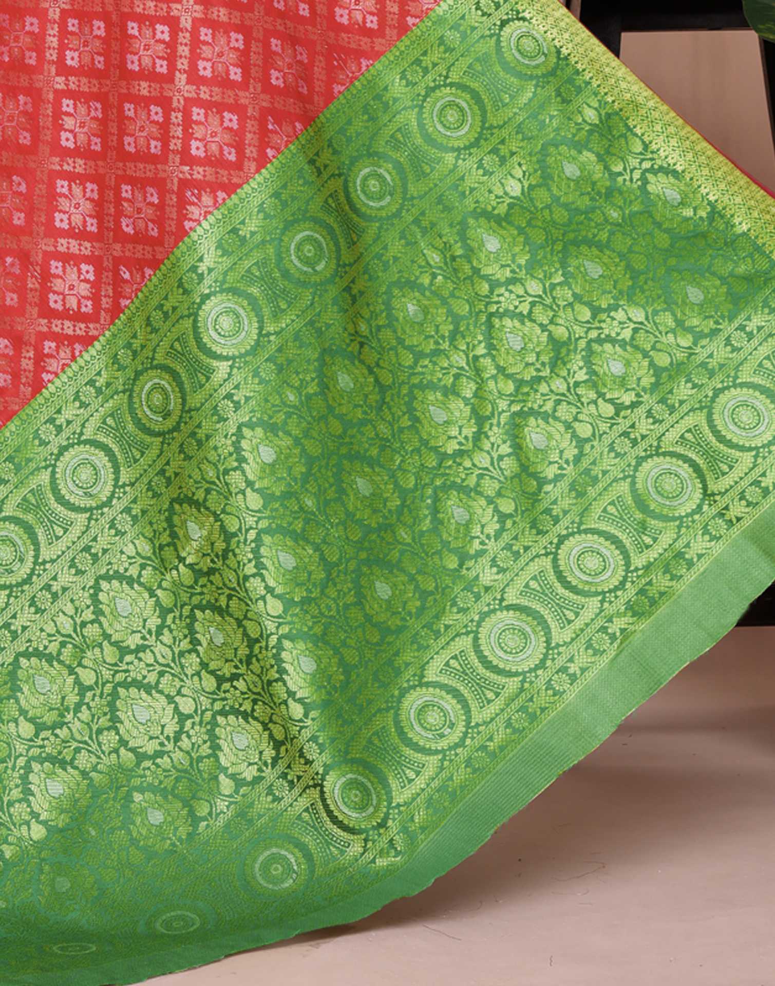Red Silk Woven Patola Saree