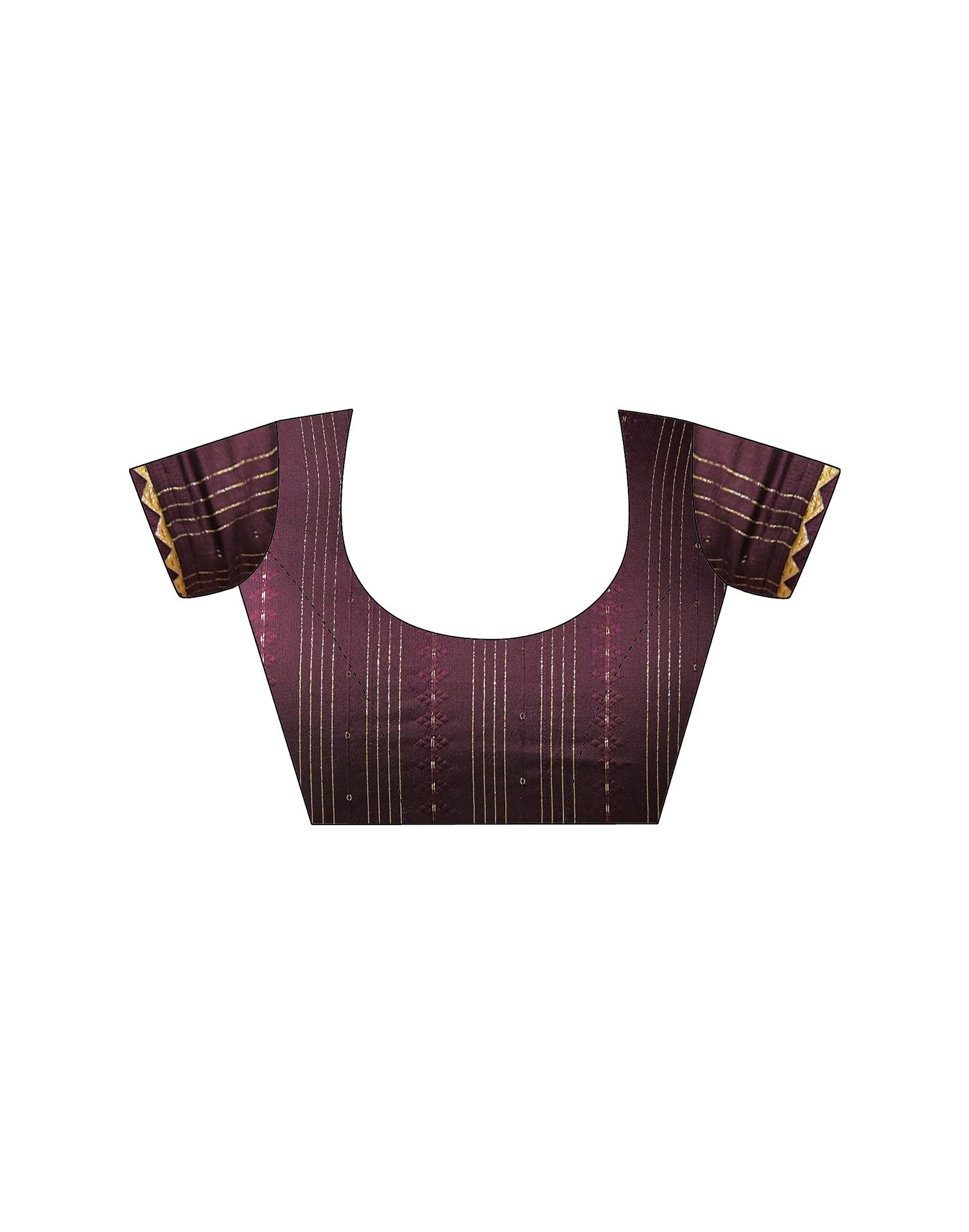 Wine Georgette Printed Bandhani Saree