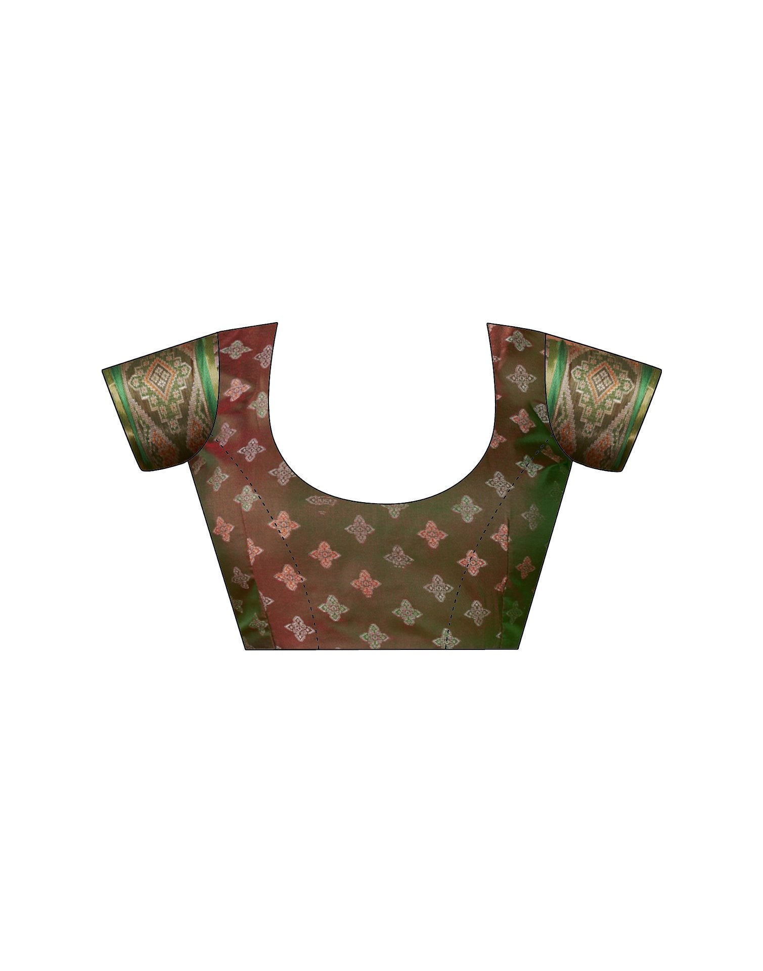 Dark Pink Silk Woven Patola Saree