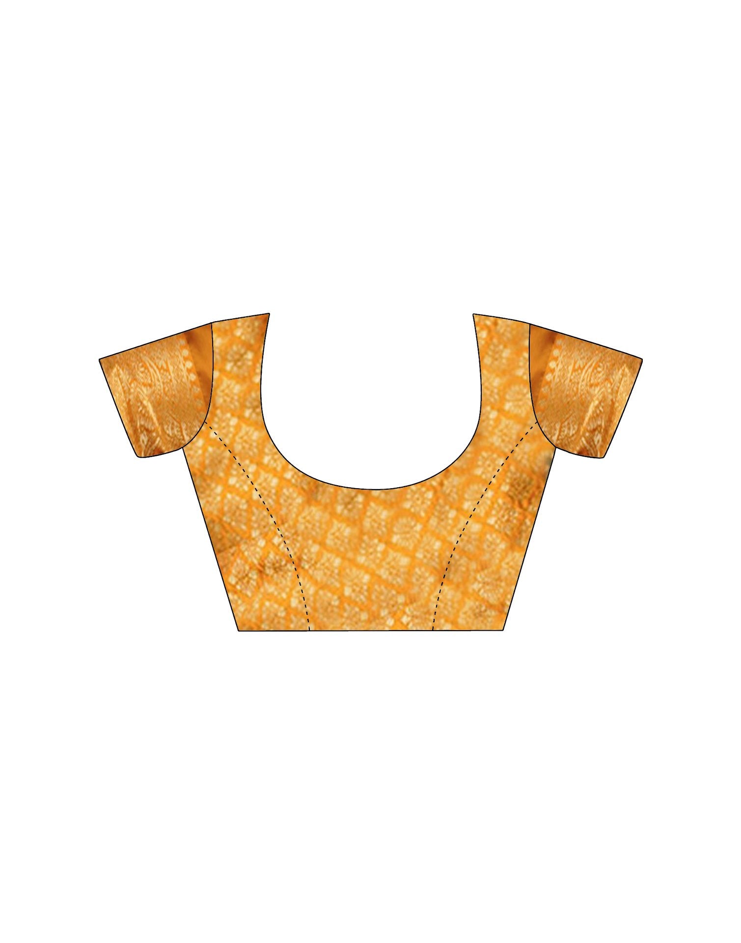 Yellow Silk Woven Saree