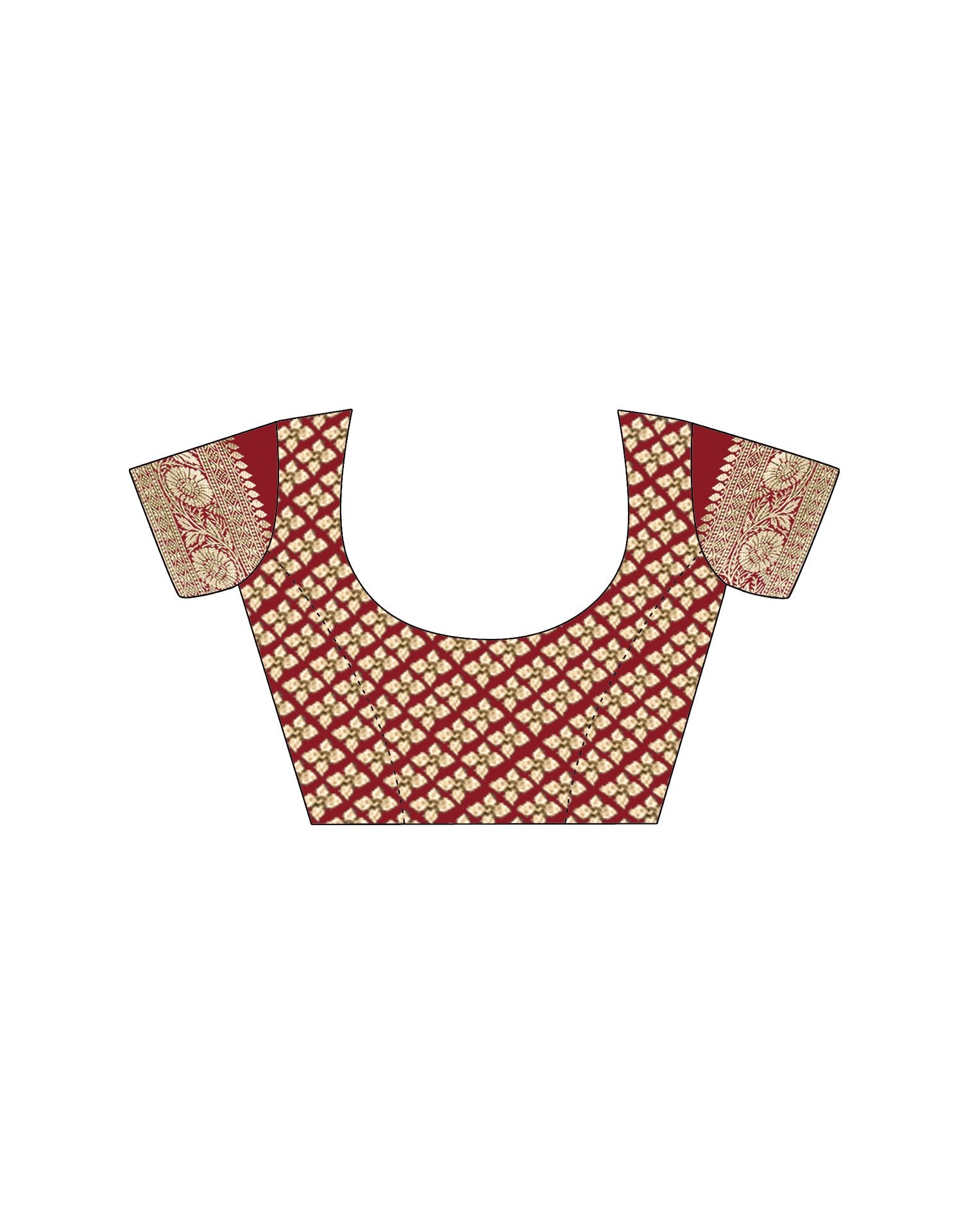 Red Silk Woven Saree