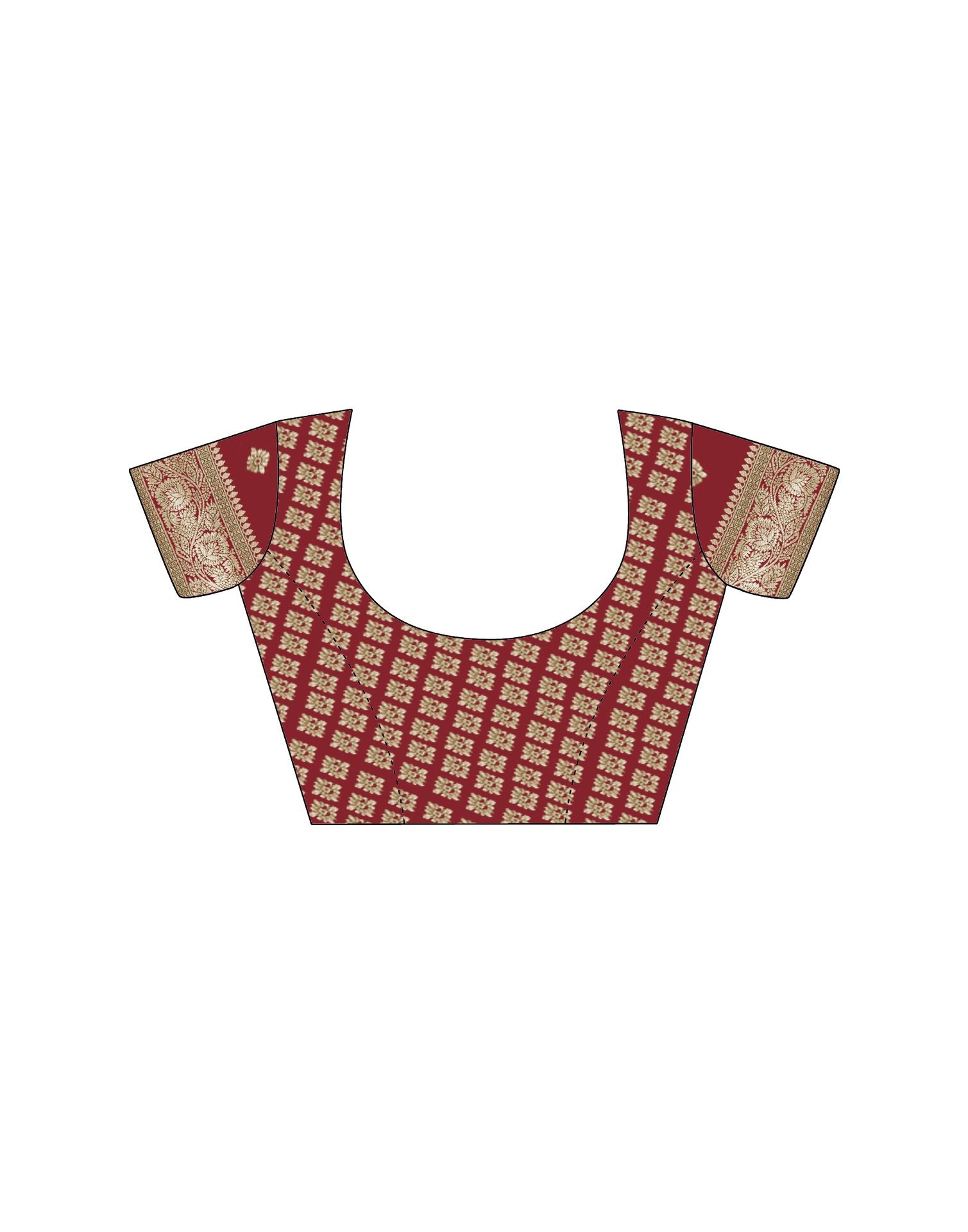 Red Silk Woven Saree