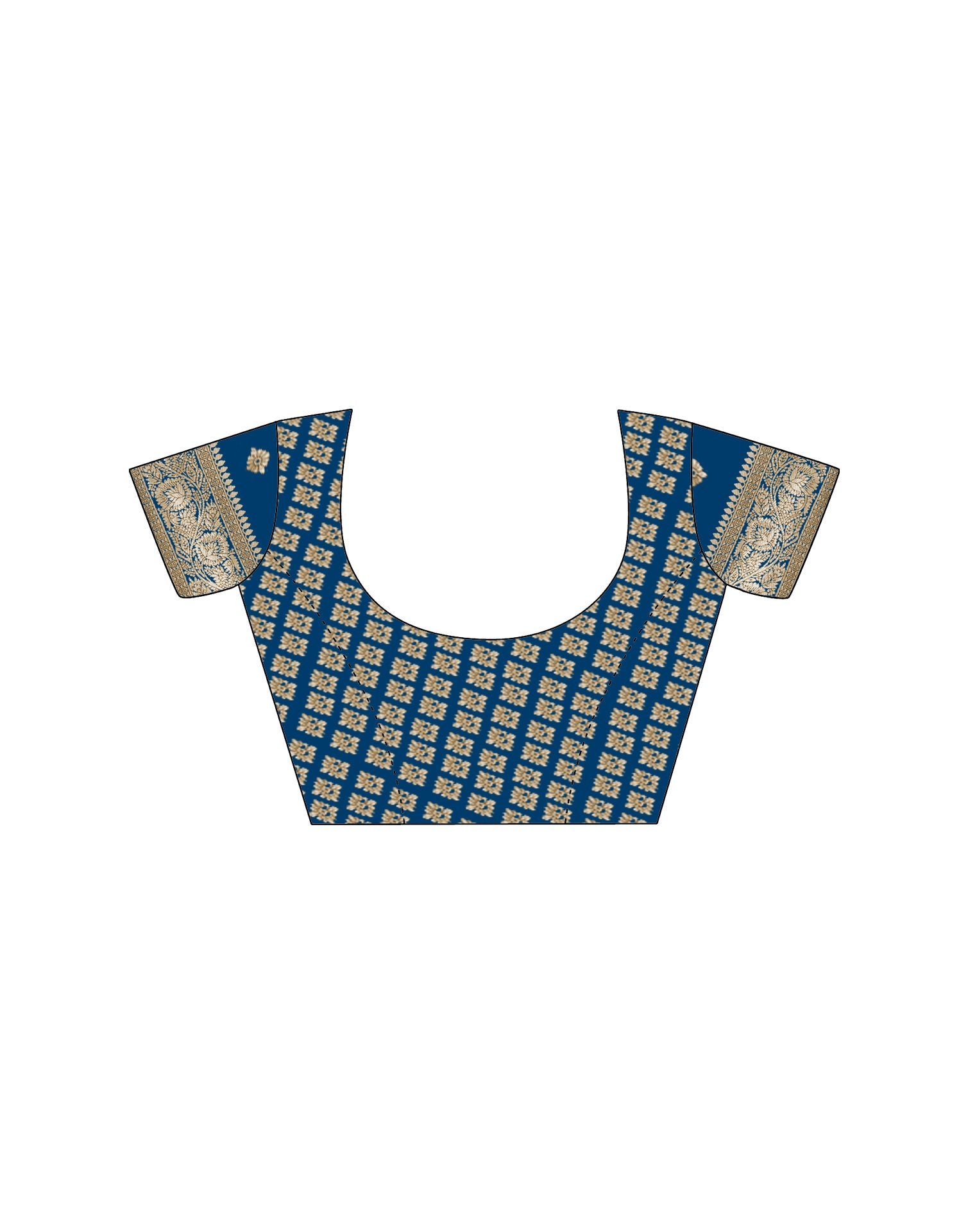 Teal Blue Silk Woven Saree