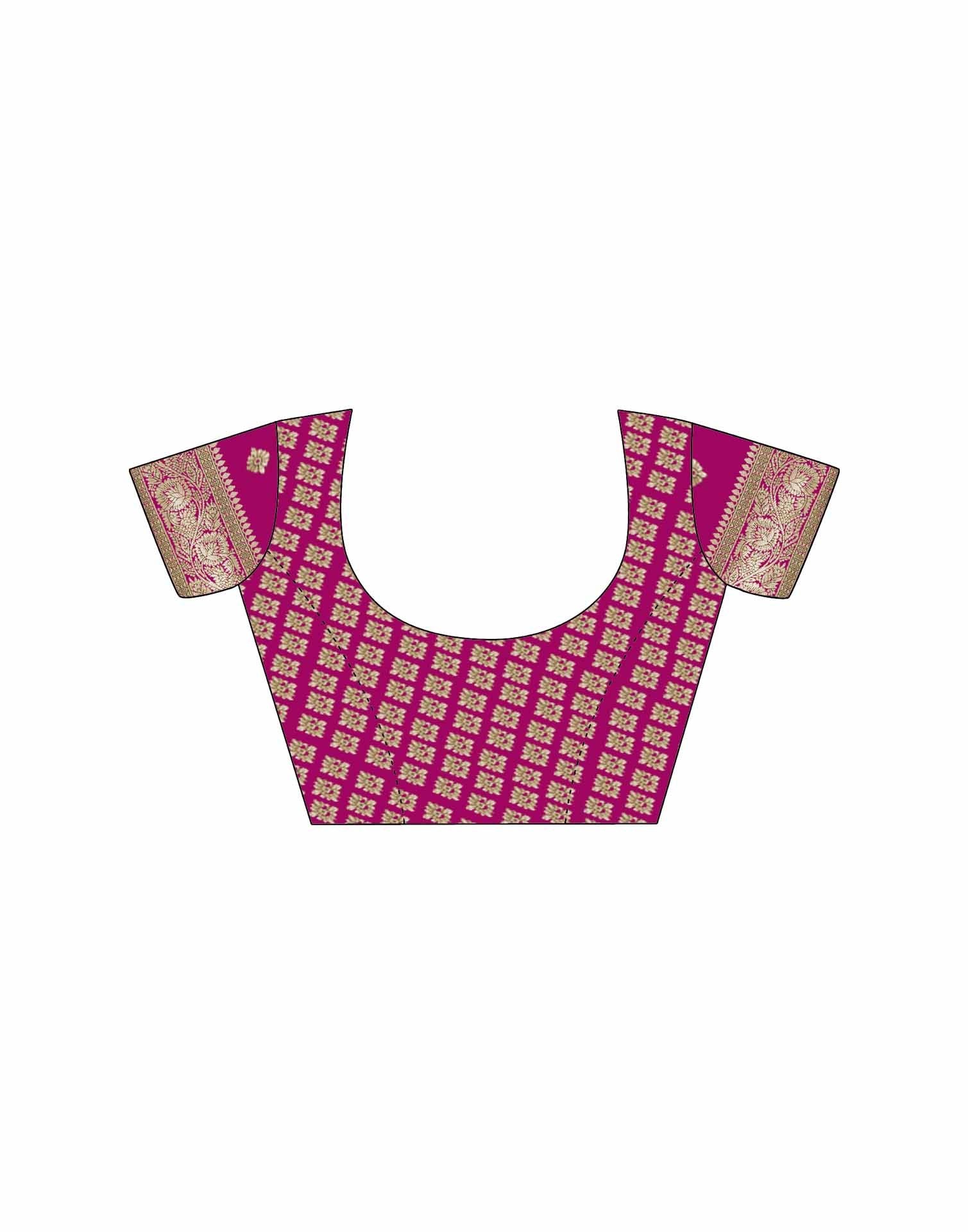 Pink Silk Woven Saree