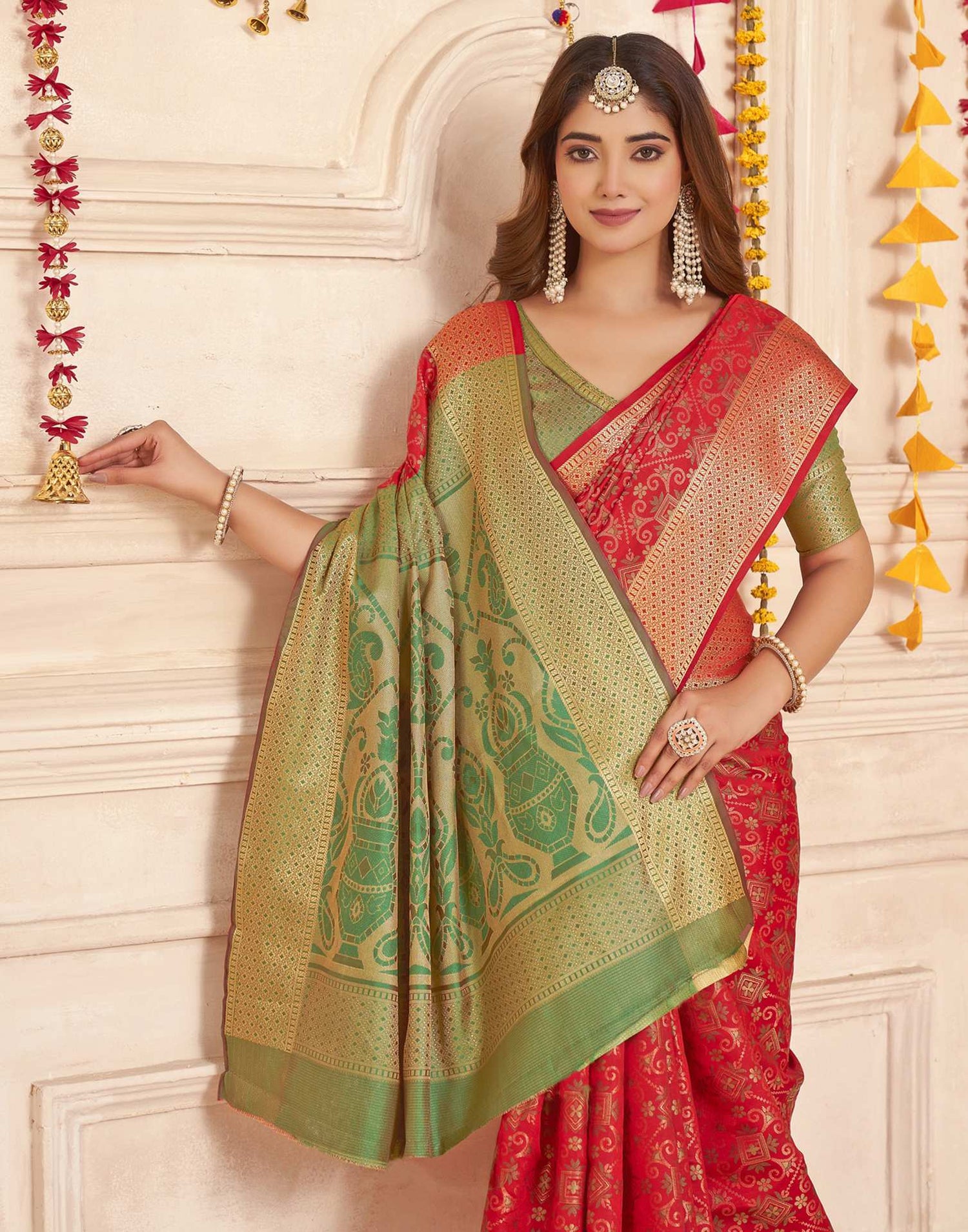 Red Silk Woven Patola Saree