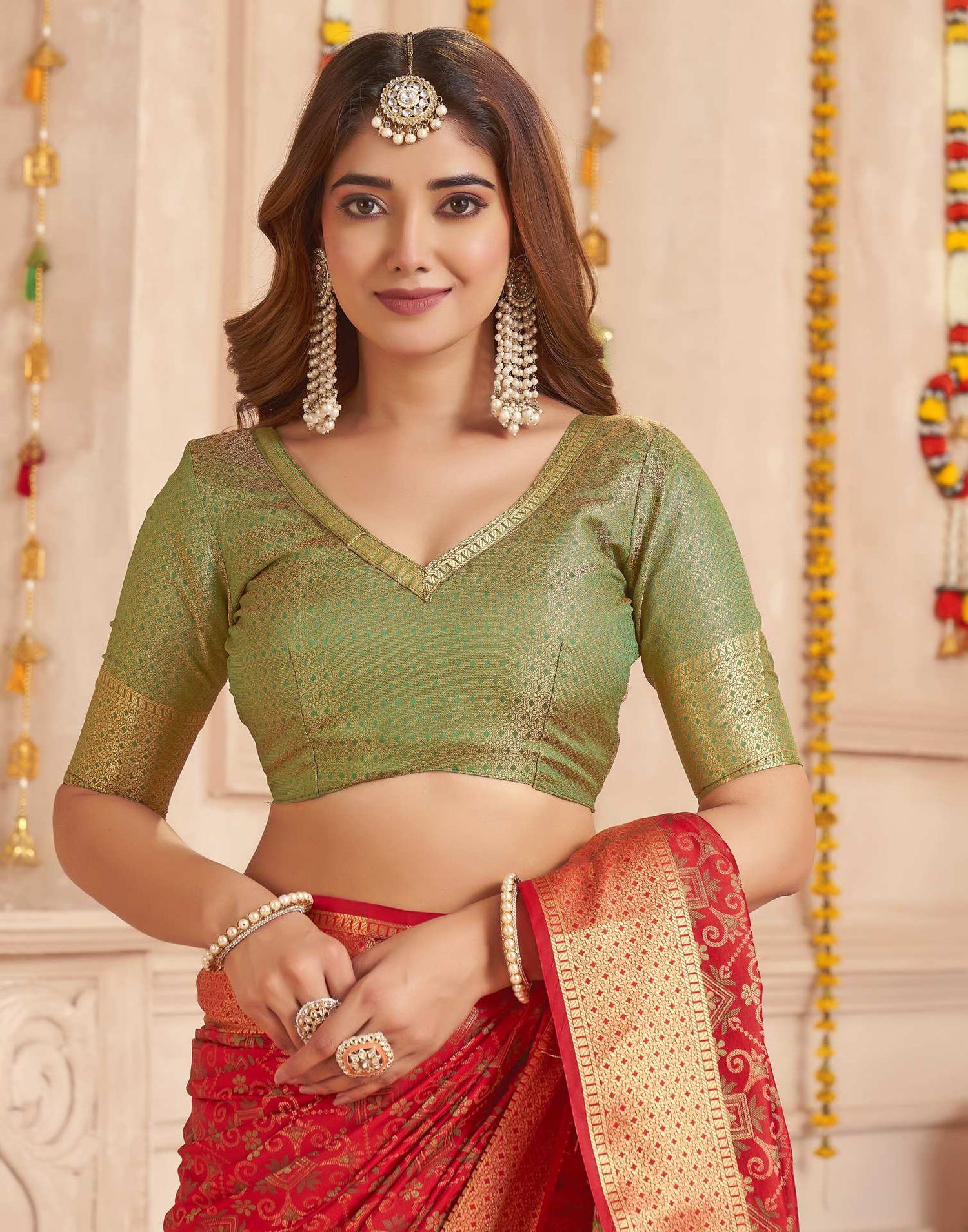 Red Silk Woven Patola Saree