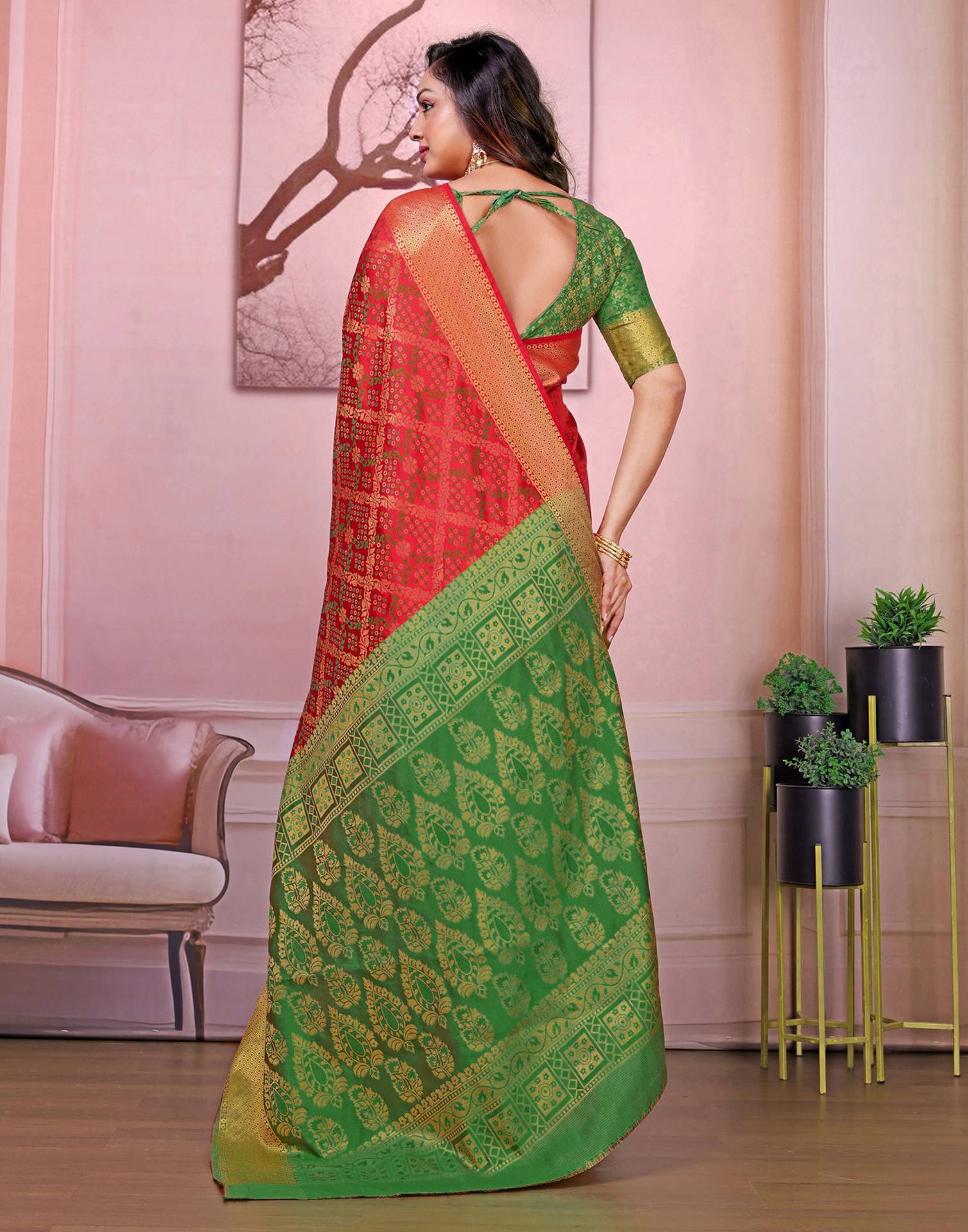 Red Silk Woven Patola Saree