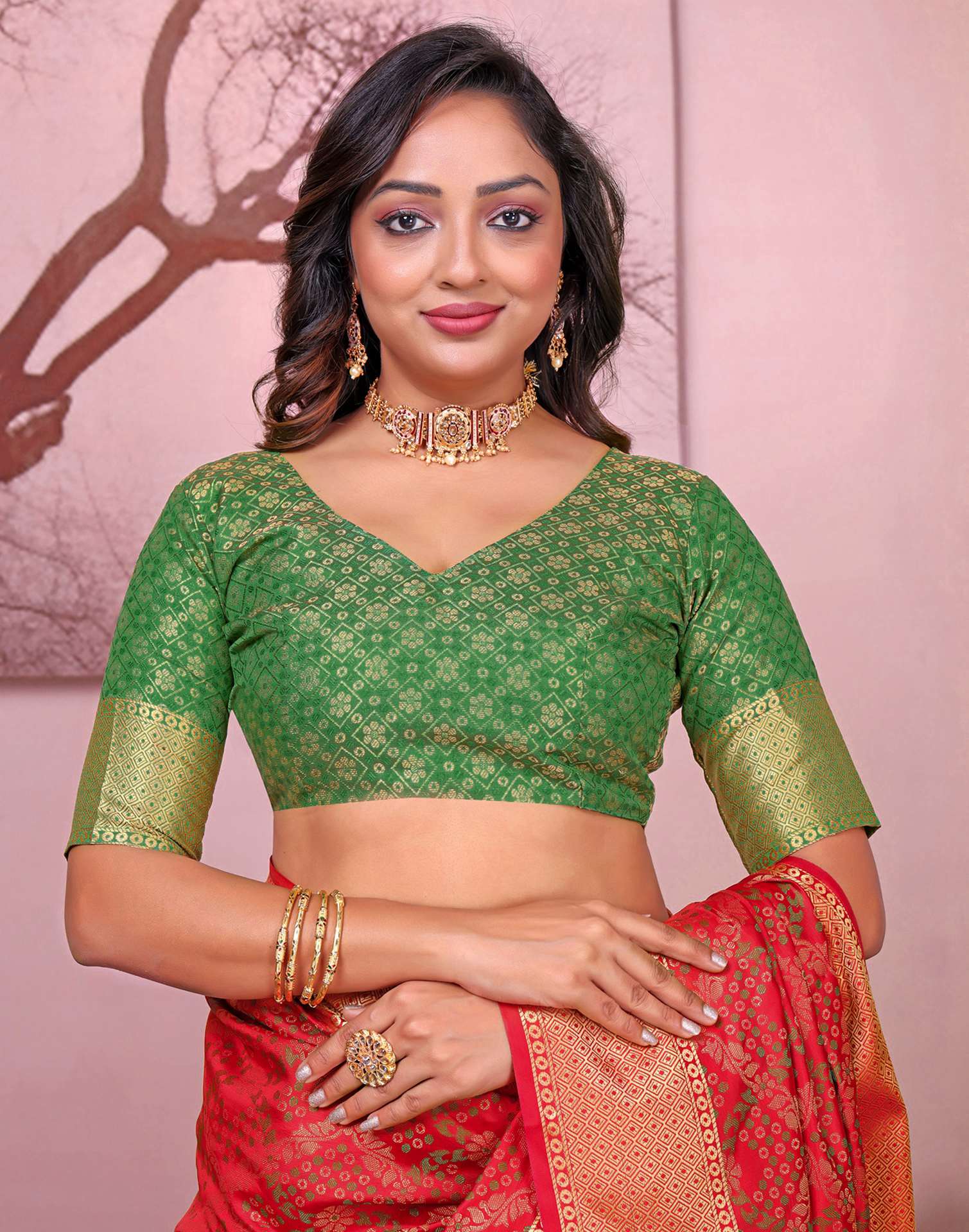 Red Silk Woven Patola Saree