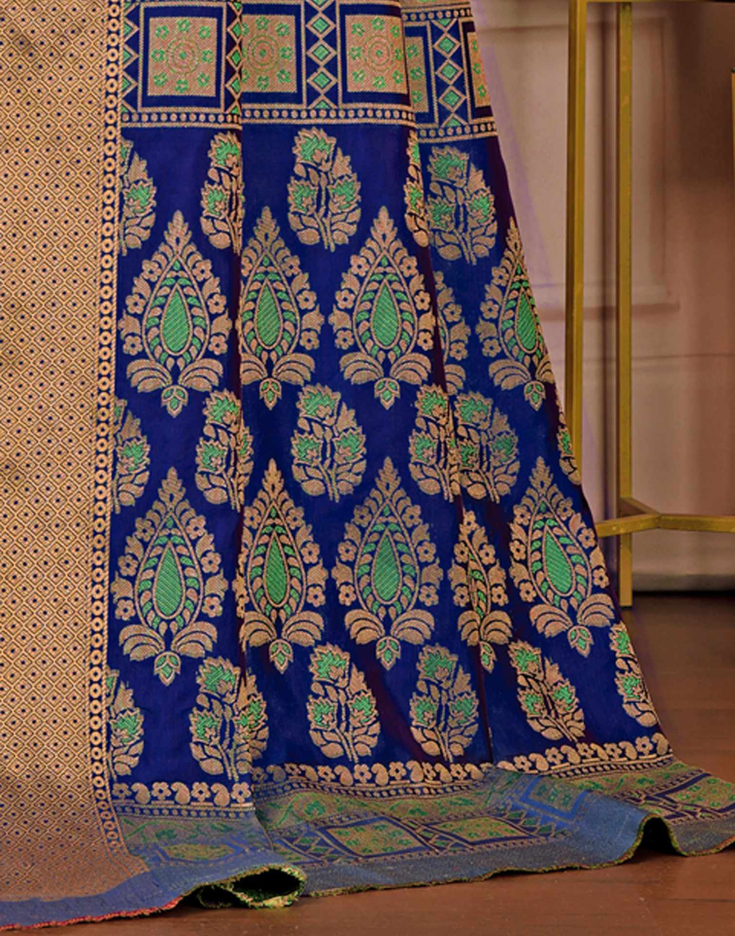 Magenta Silk Woven Patola Saree