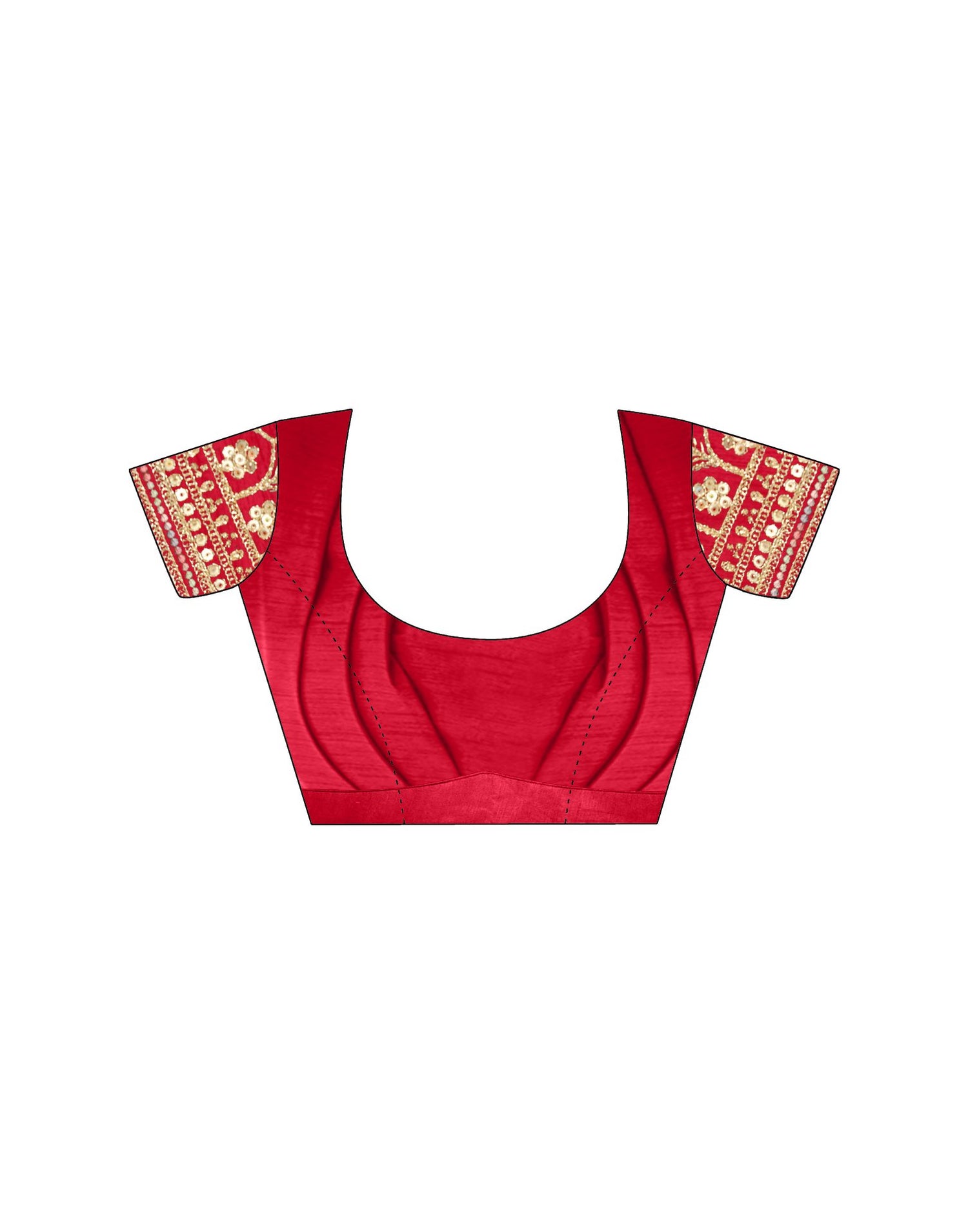 Maroon Chinnon Sequence Lace Saree