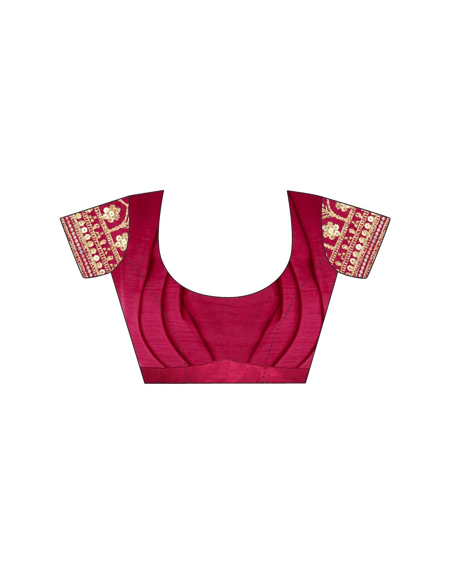 Pink Chinnon Sequence Lace Saree