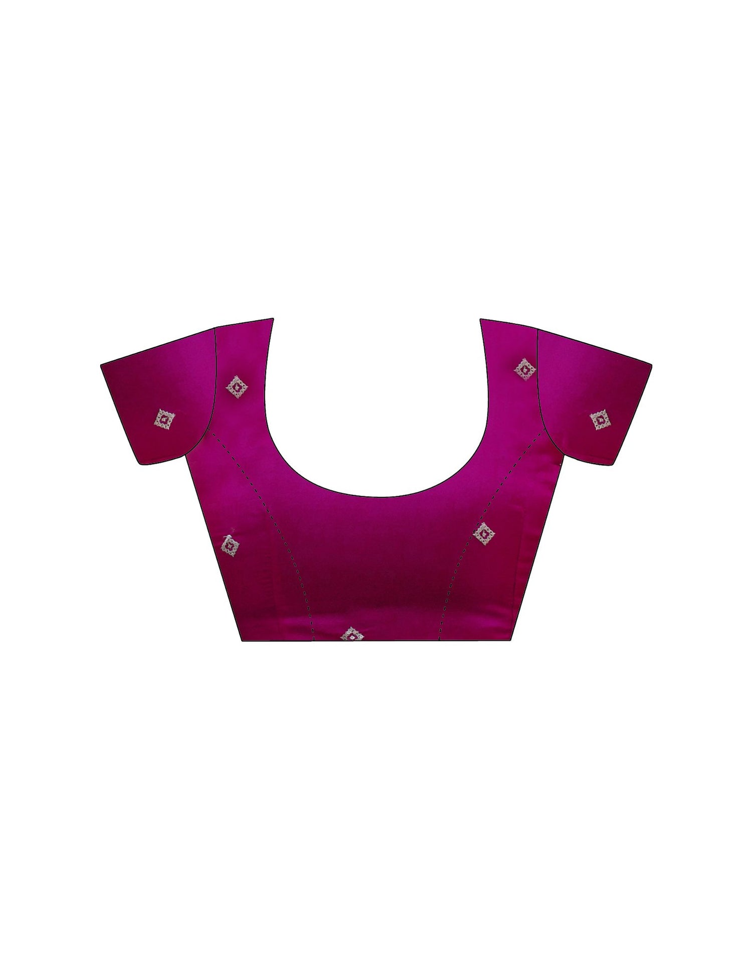 Dark Pink Shimmer Sequence Embroidery Saree