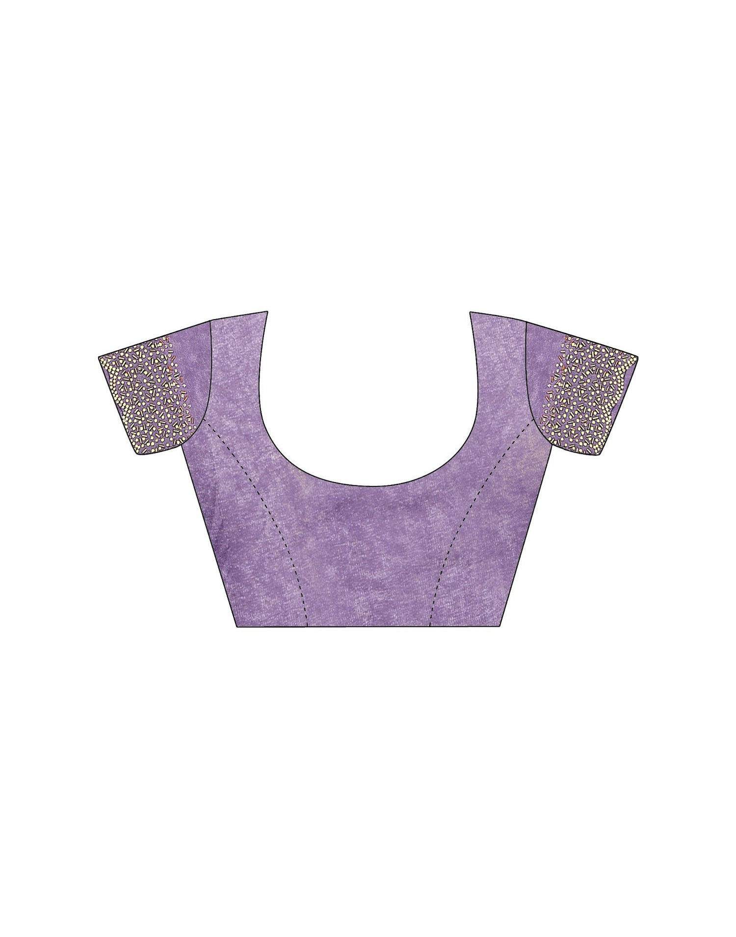 Lavender Tissue Silk Stone Work Swarovski Saree