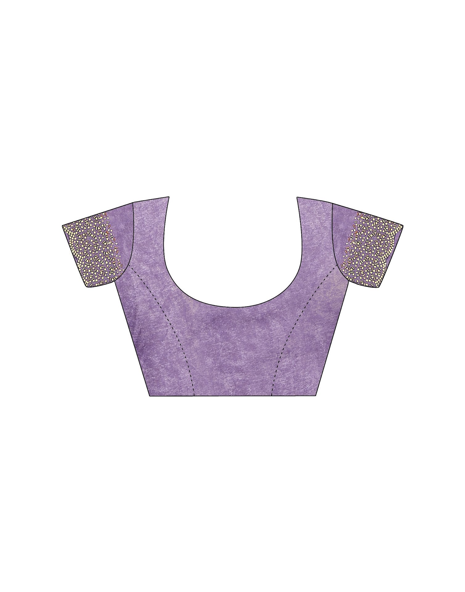 Lavender Tissue Silk Stone Work Swarovski Saree