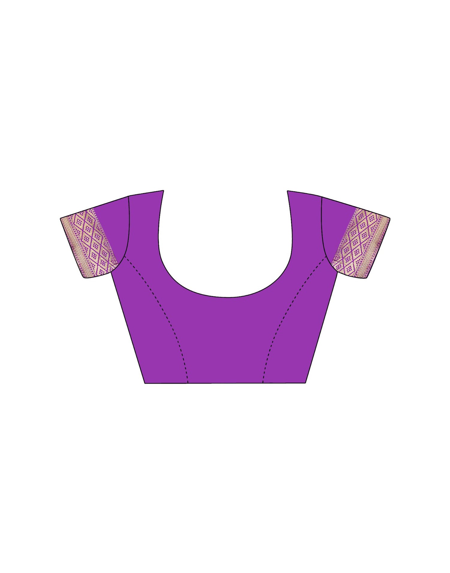 Purple Silk Woven Banarasi Saree