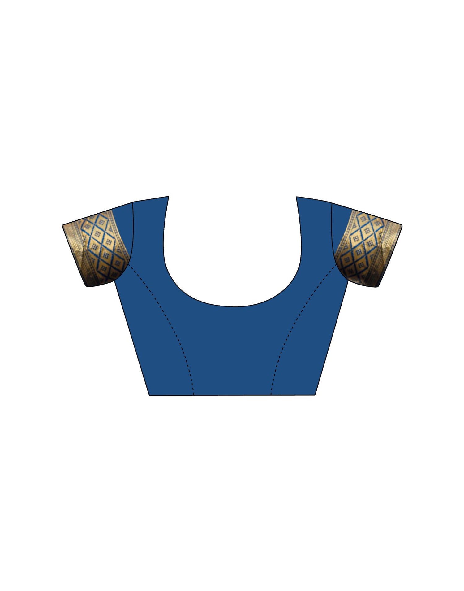 Rama Blue Silk Woven Banarasi Saree