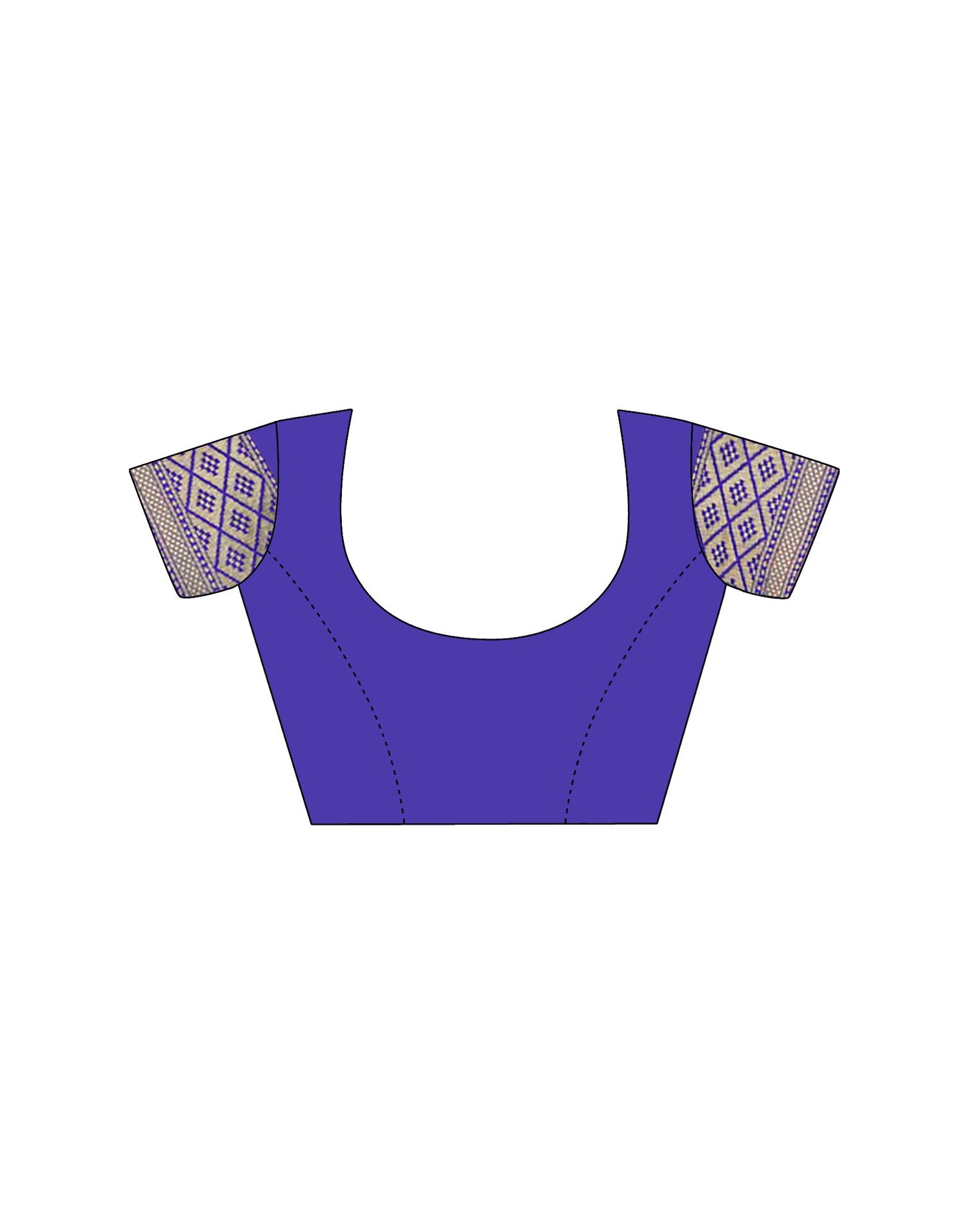 Violet Silk Woven Banarasi Saree