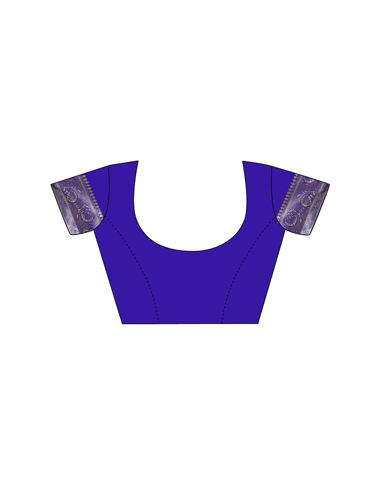 Blue Silk Woven Banarasi Saree