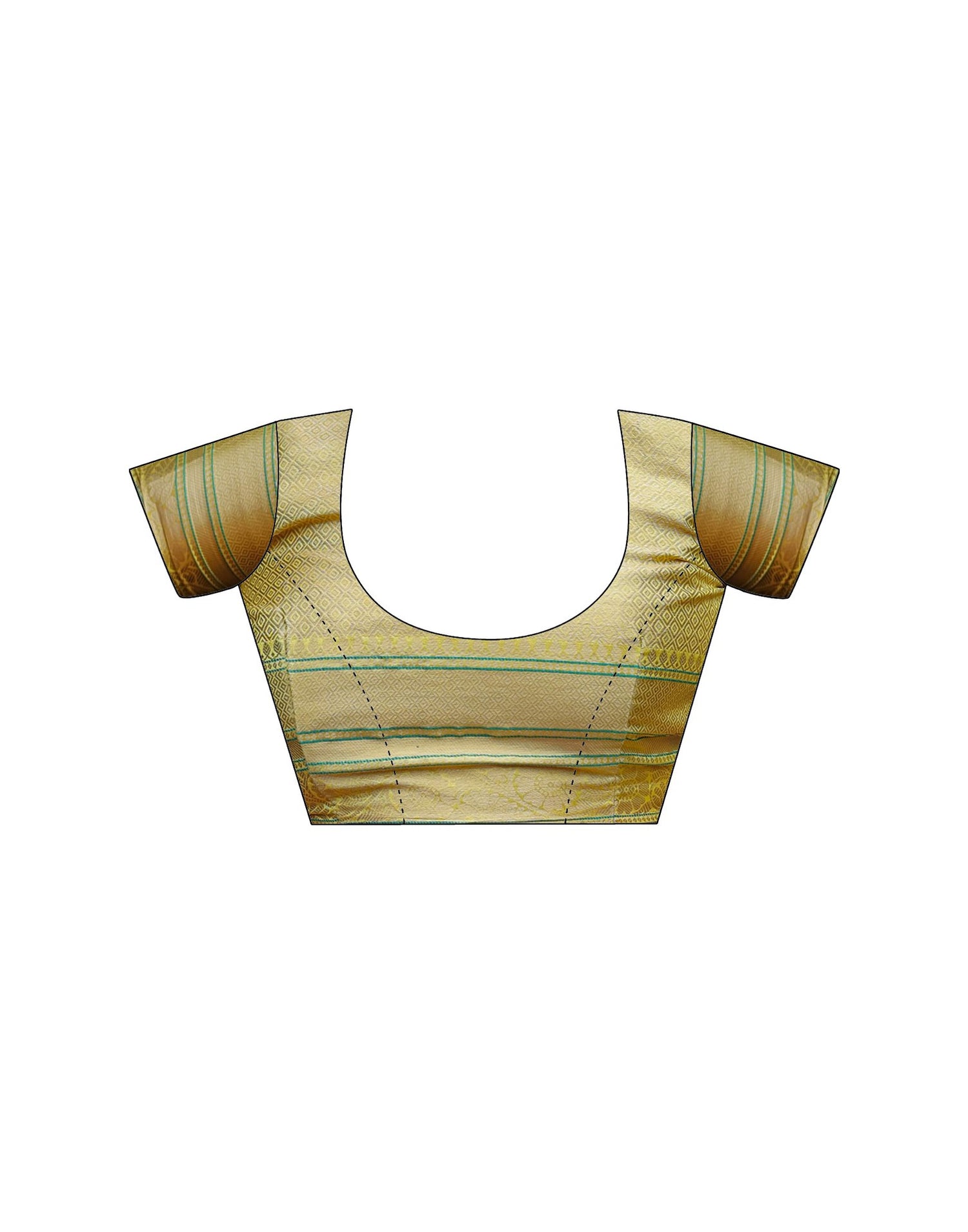 Yellow Silk Woven Saree