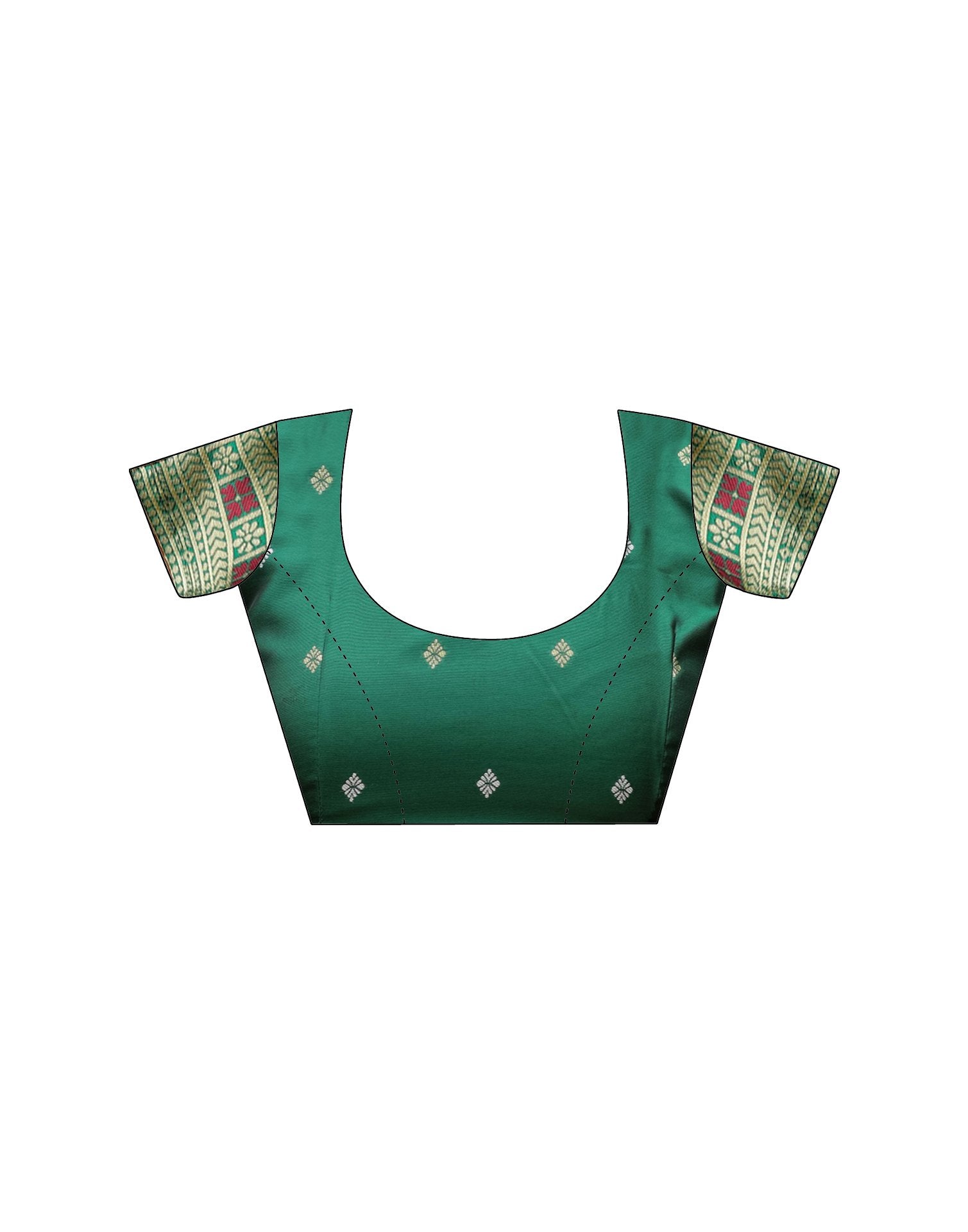 Pista Green Silk Woven Saree