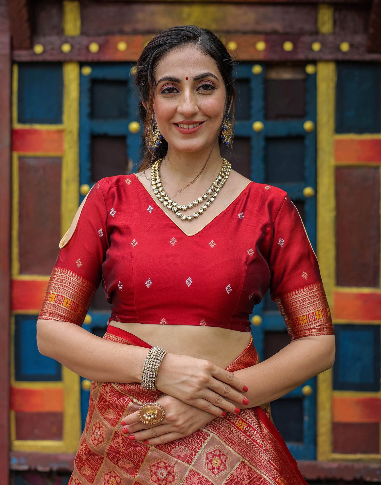 Light Brown Silk Woven Saree