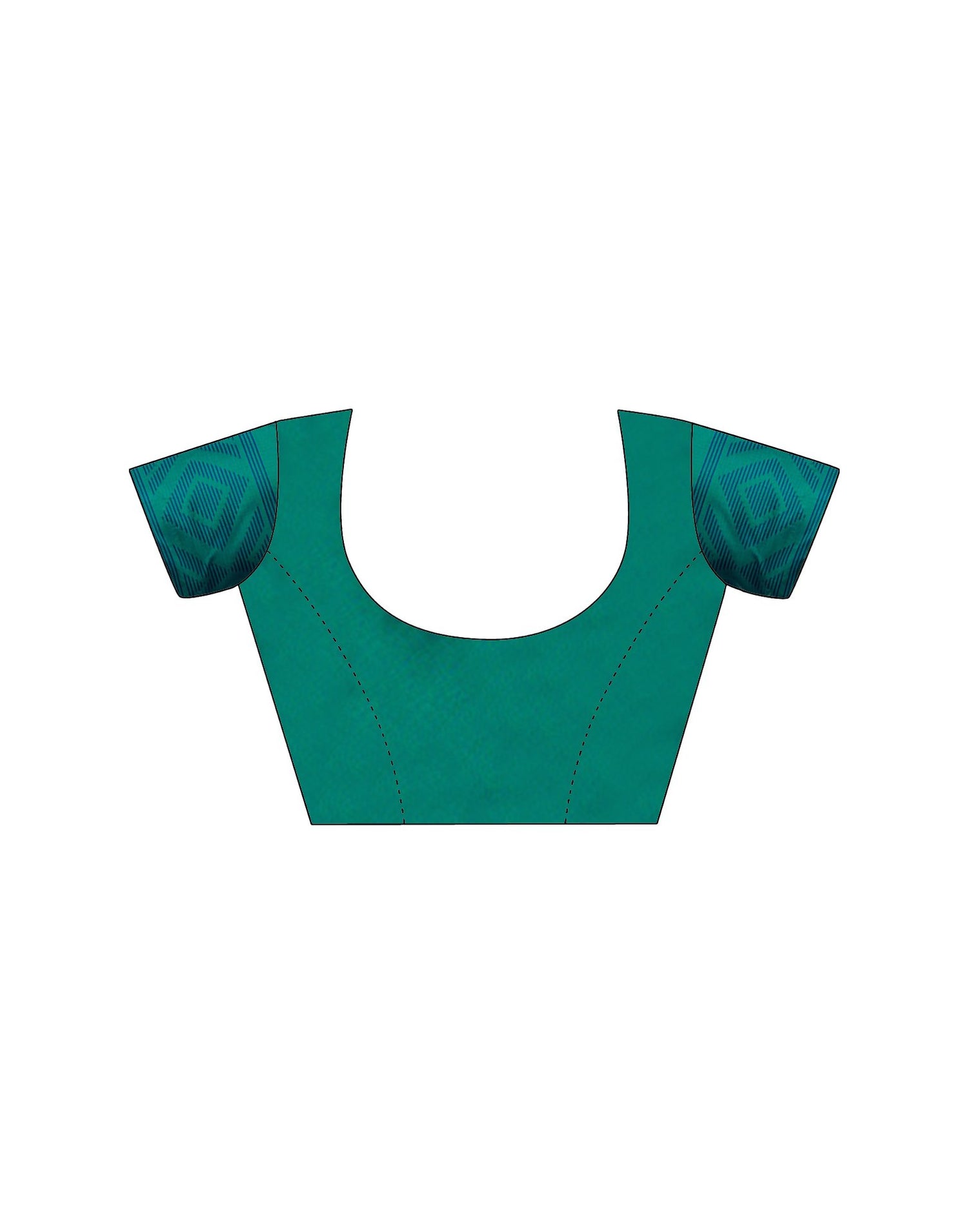 Teal Green Silk Woven Saree