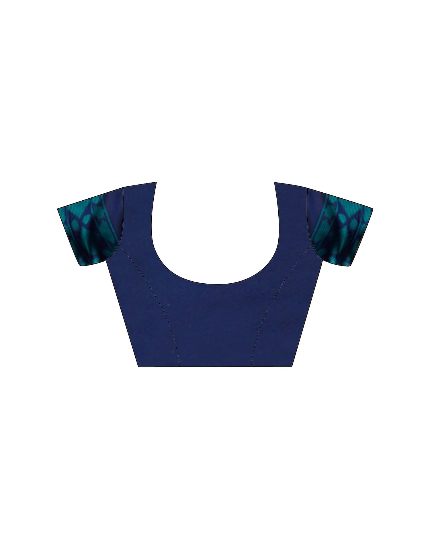 Navy Blue Silk Woven Saree