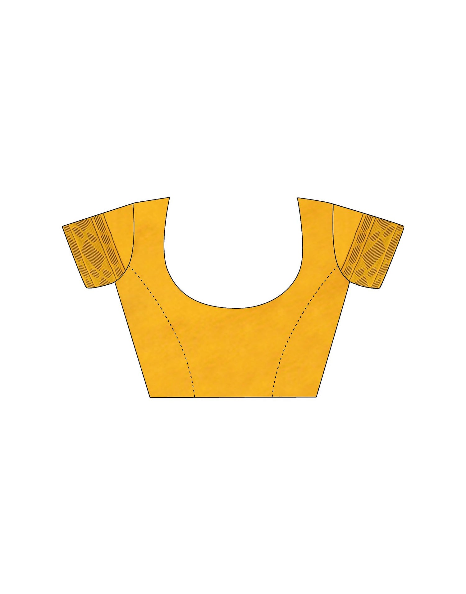 Yellow Silk Woven Saree