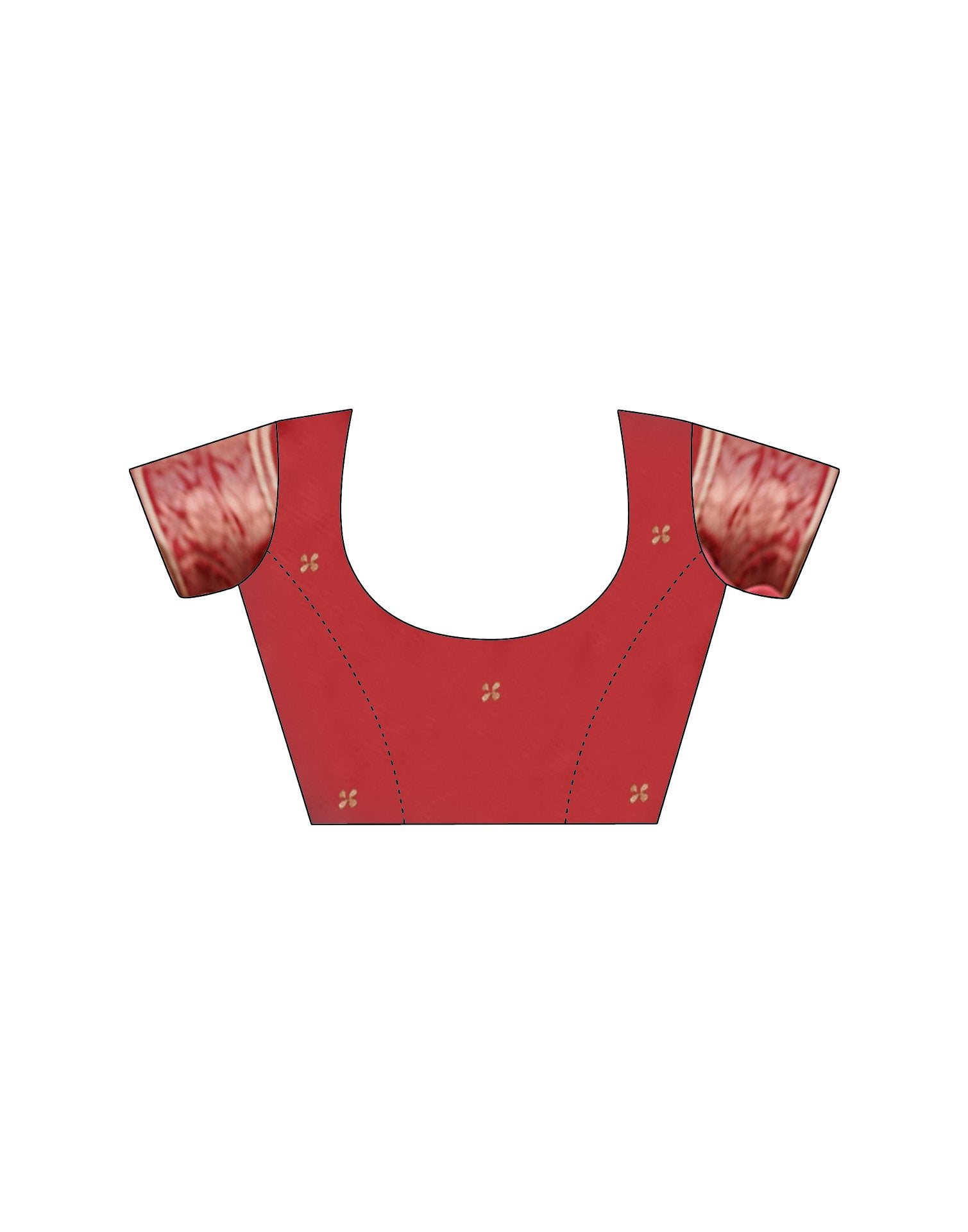 Maroon Silk Woven Saree
