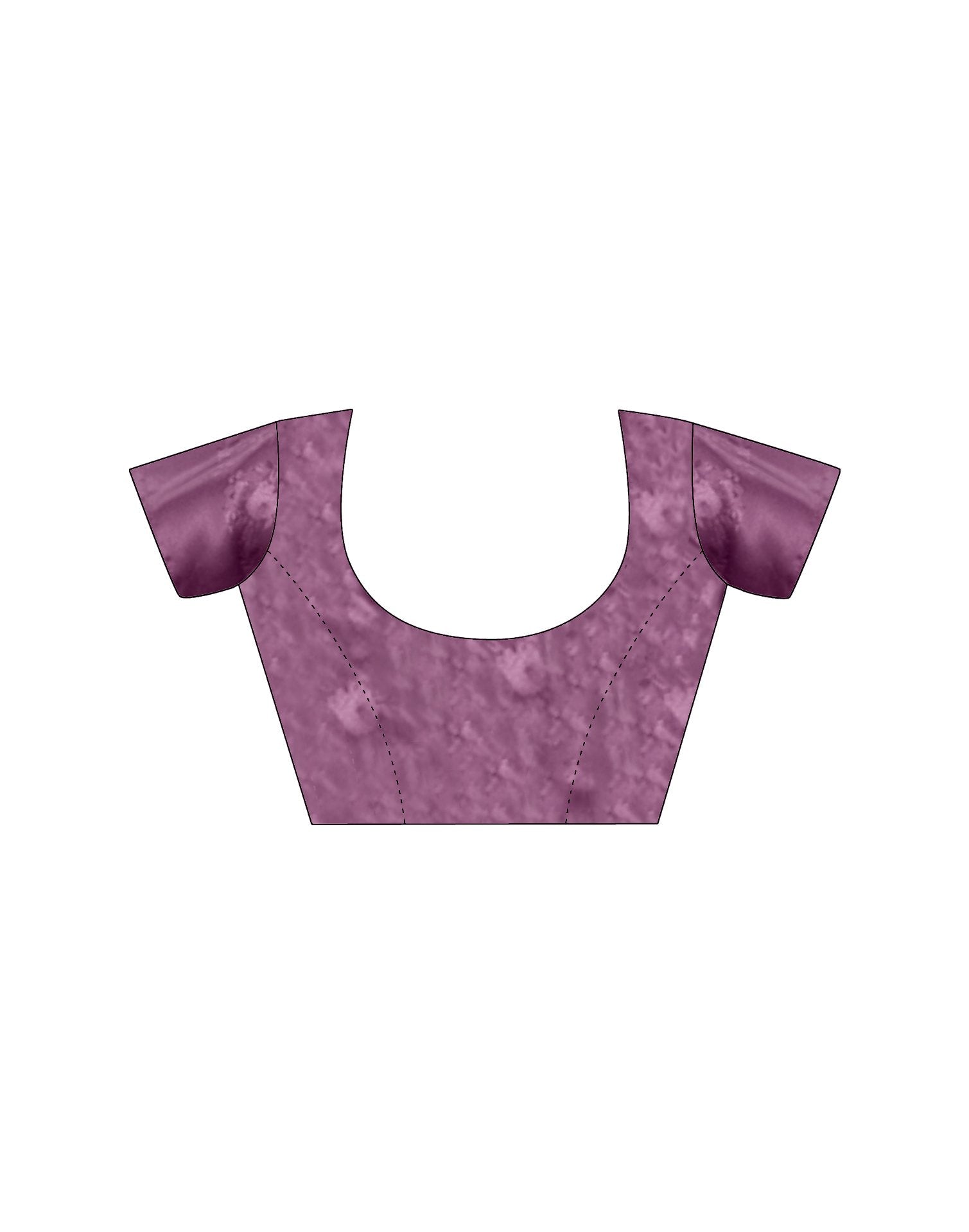 Light Pink Satin Floral Printed Saree