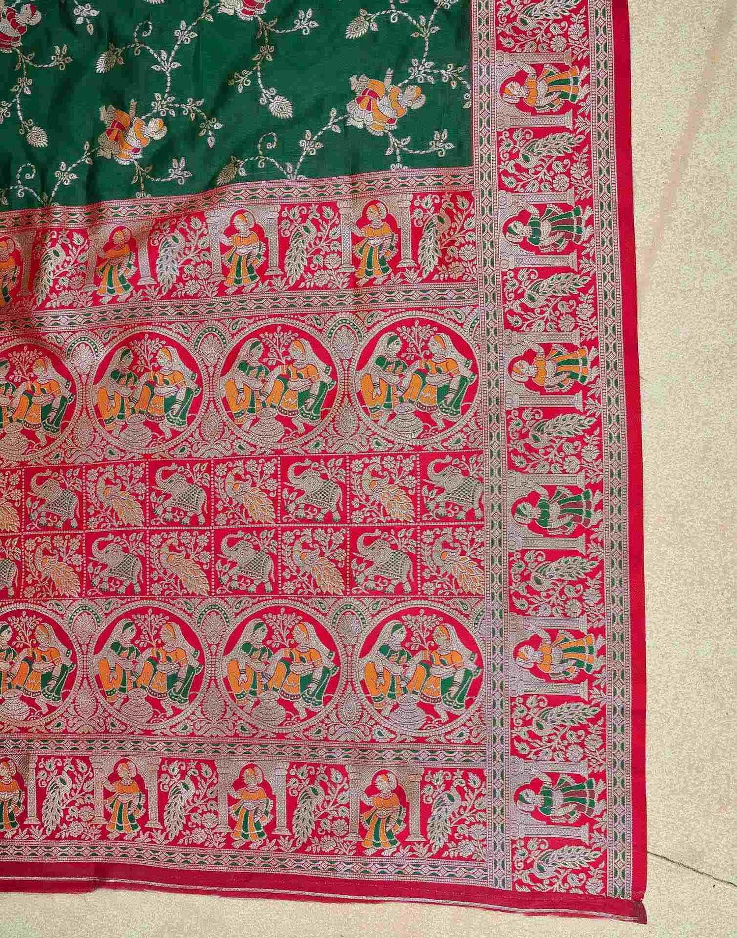 Green Silk Woven Saree