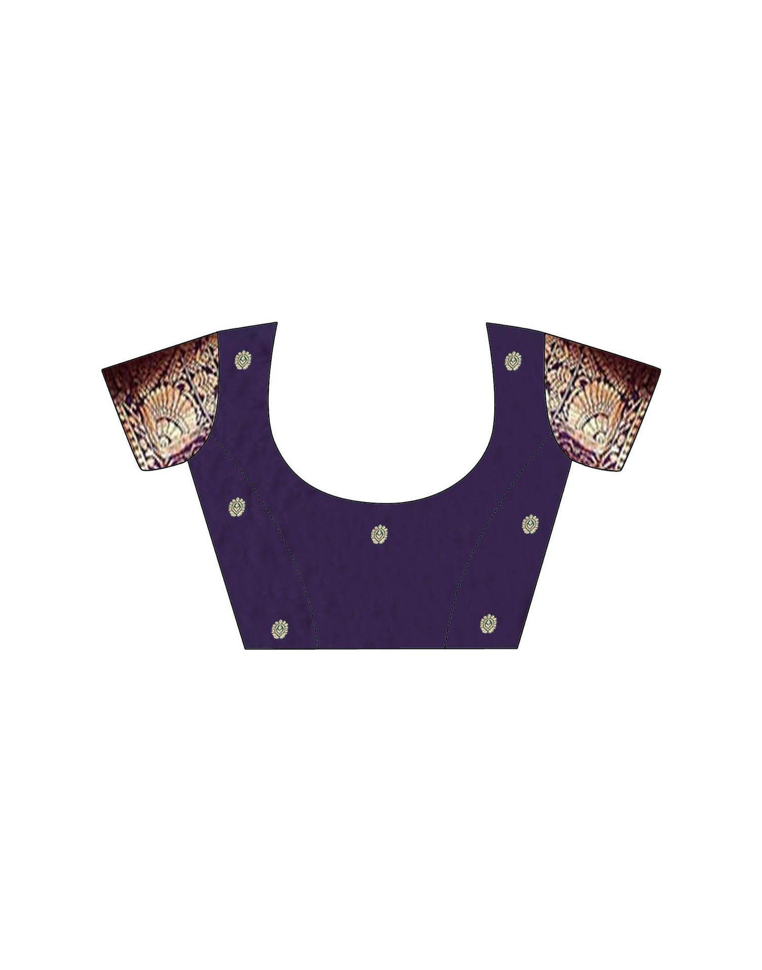 Navy Blue Silk Woven Saree