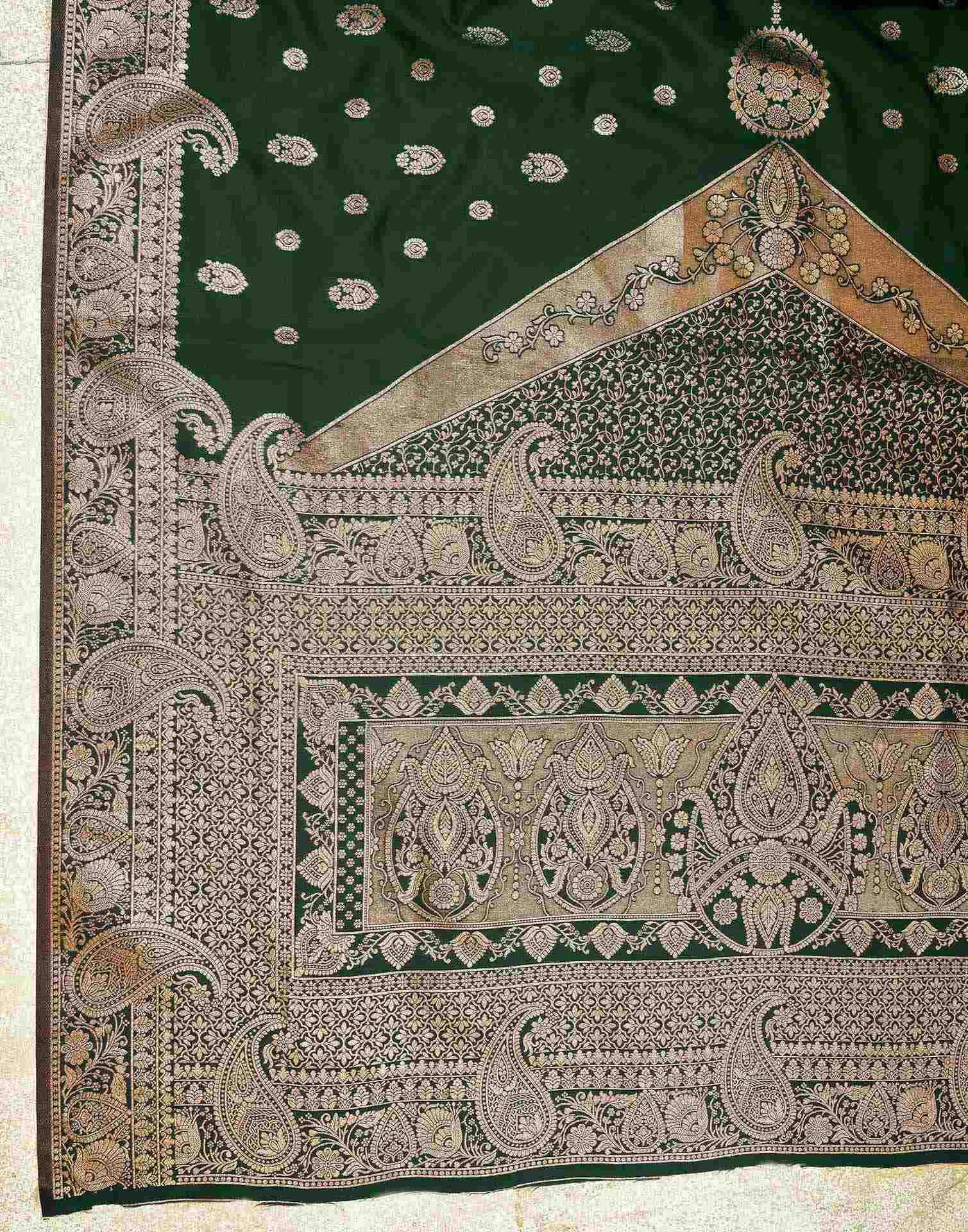 Green Silk Woven Saree