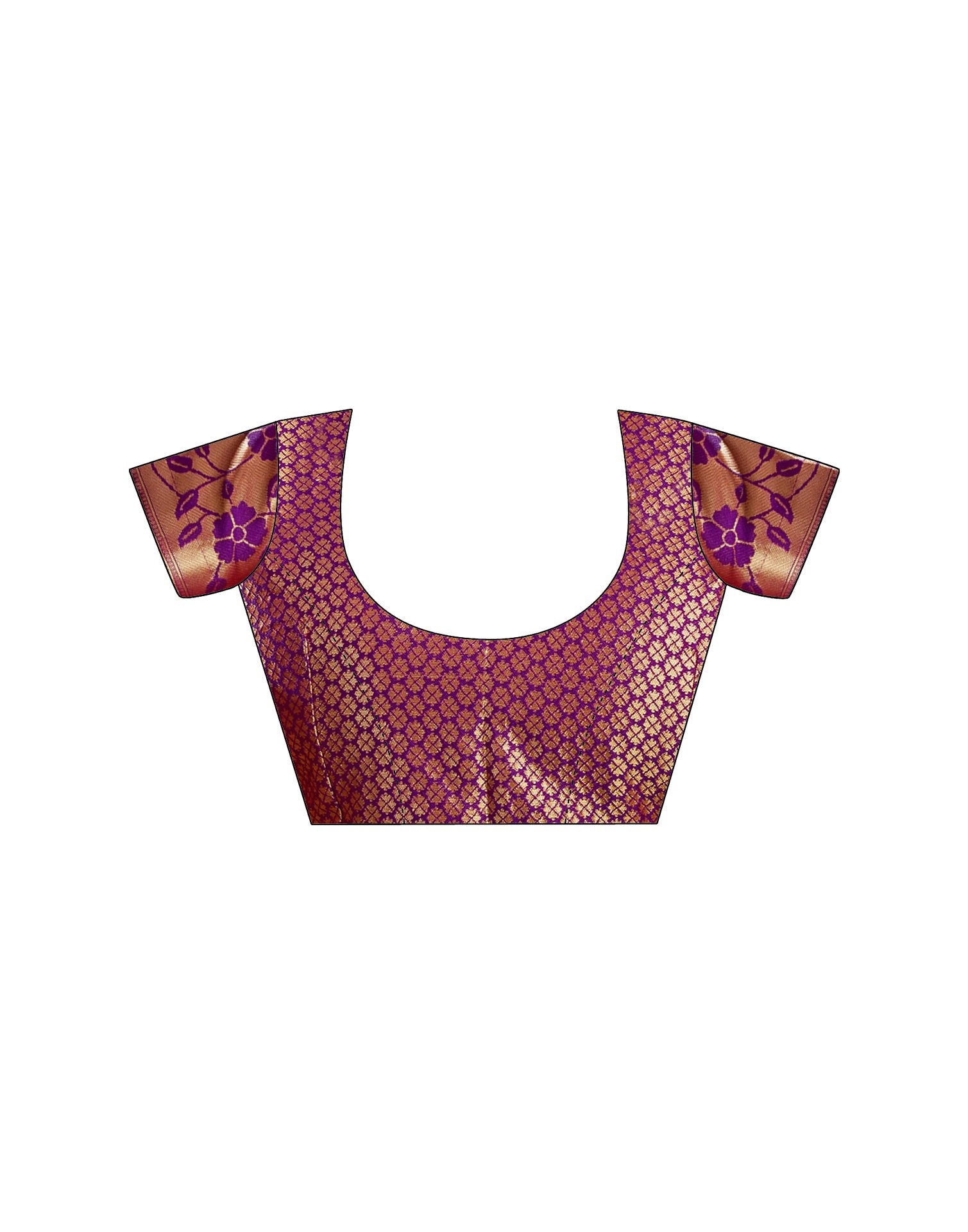 Purple Silk Woven Paithani Saree