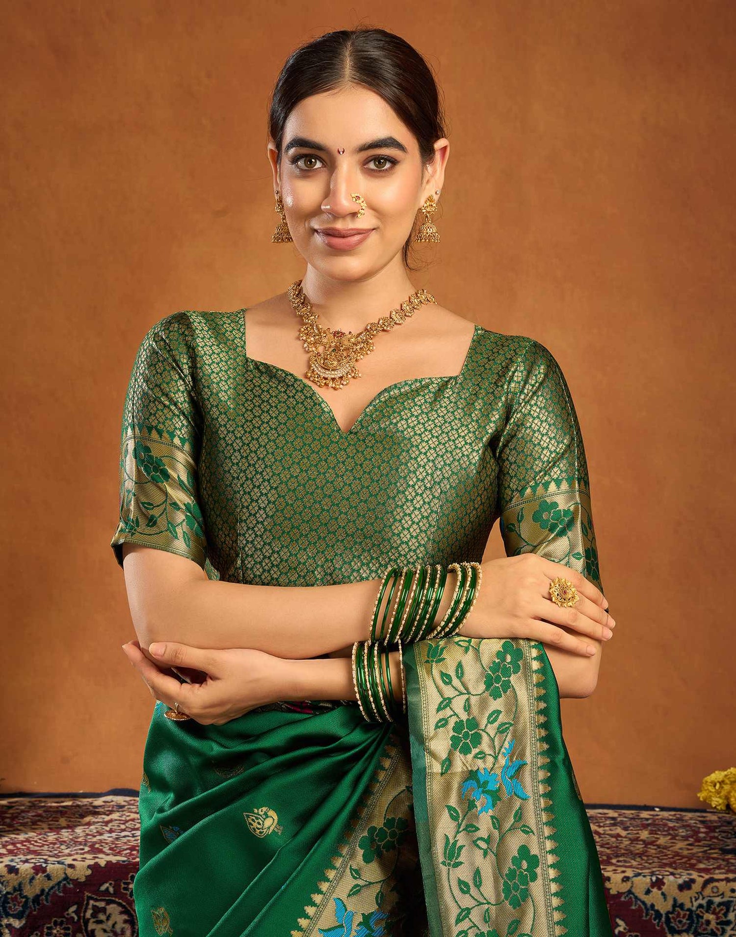 Green Silk Woven Paithani Saree