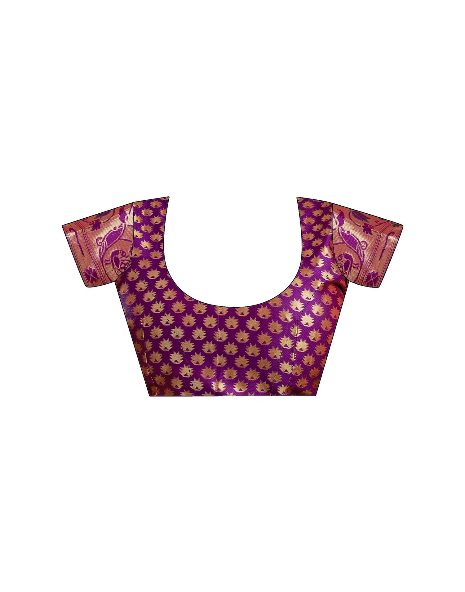 Purple Silk Woven Paithani Saree