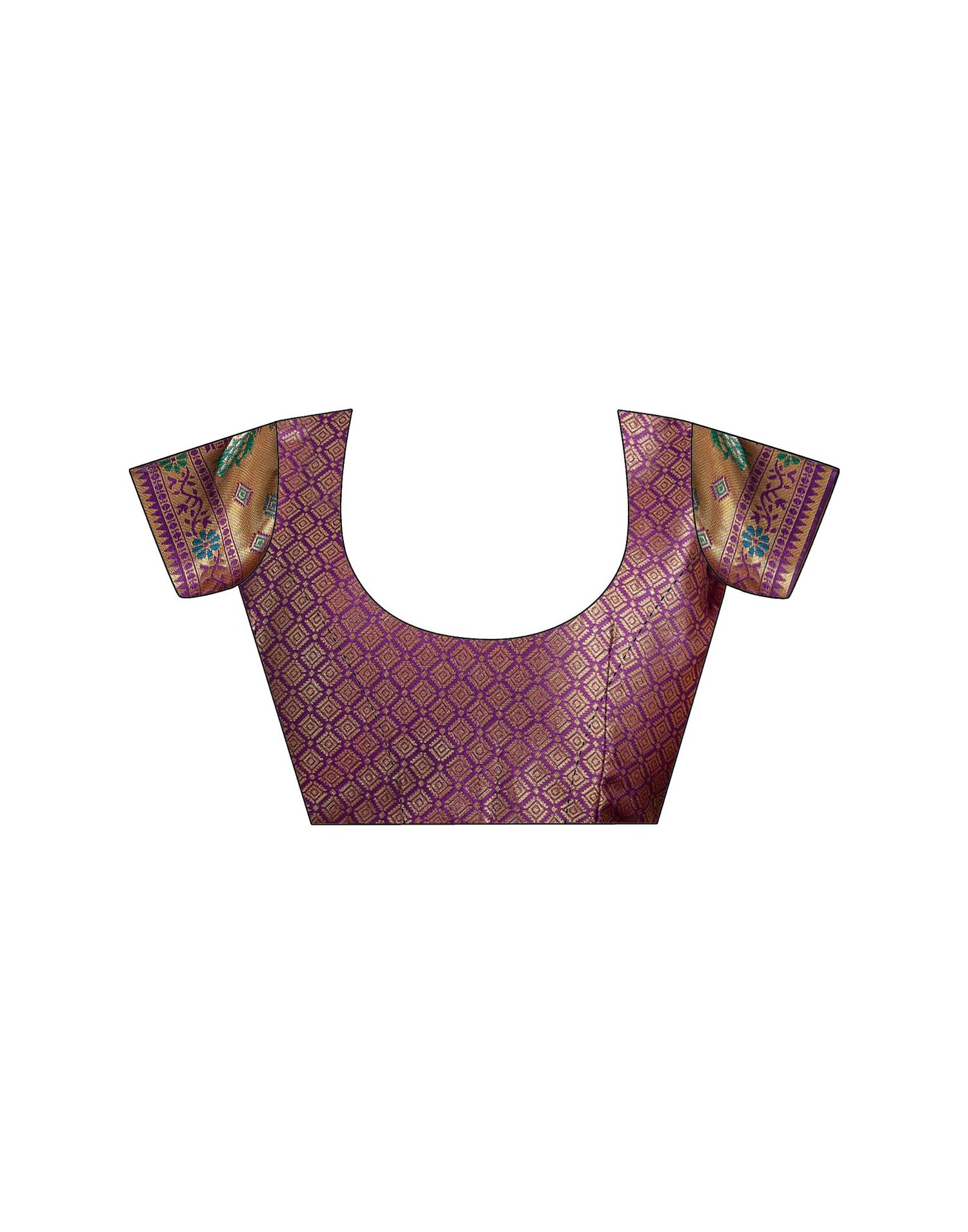 Dark Purple Silk Woven Paithani Saree