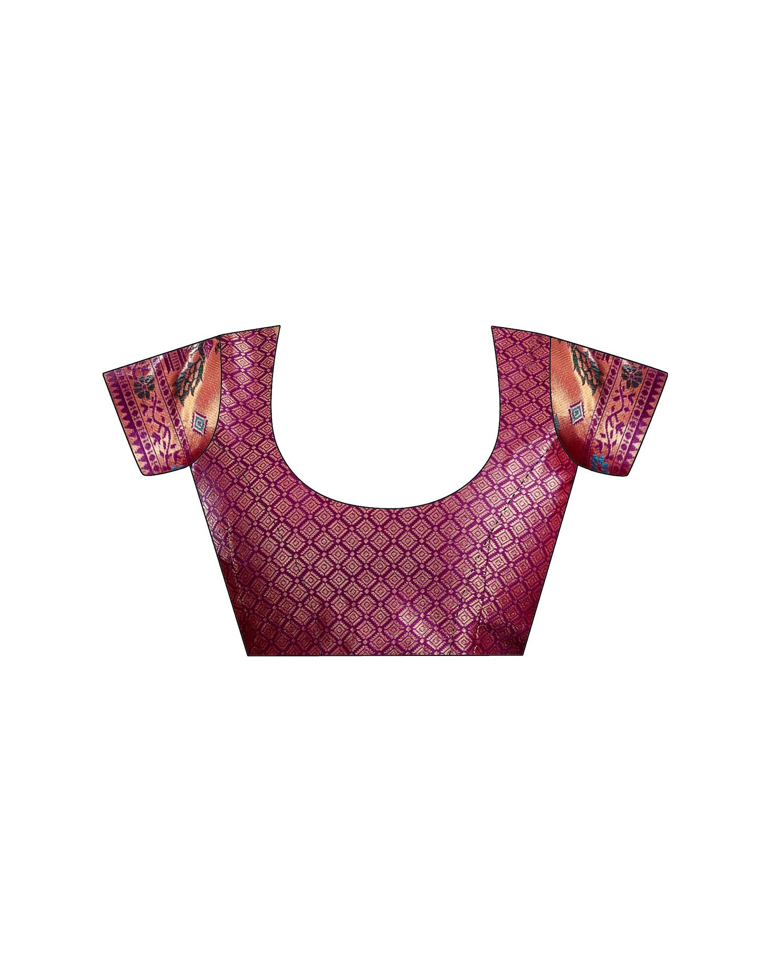 Purple Silk Woven Paithani Saree