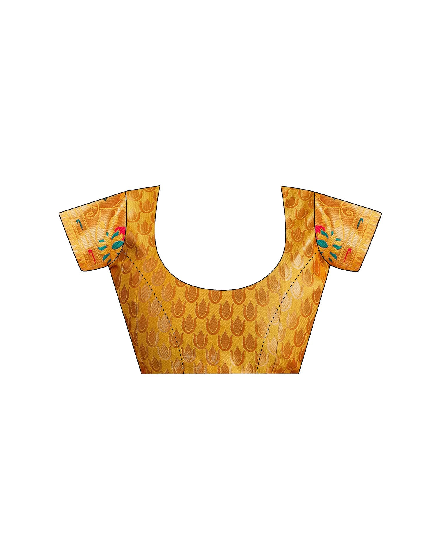 Yellow Silk Woven Paithani Saree