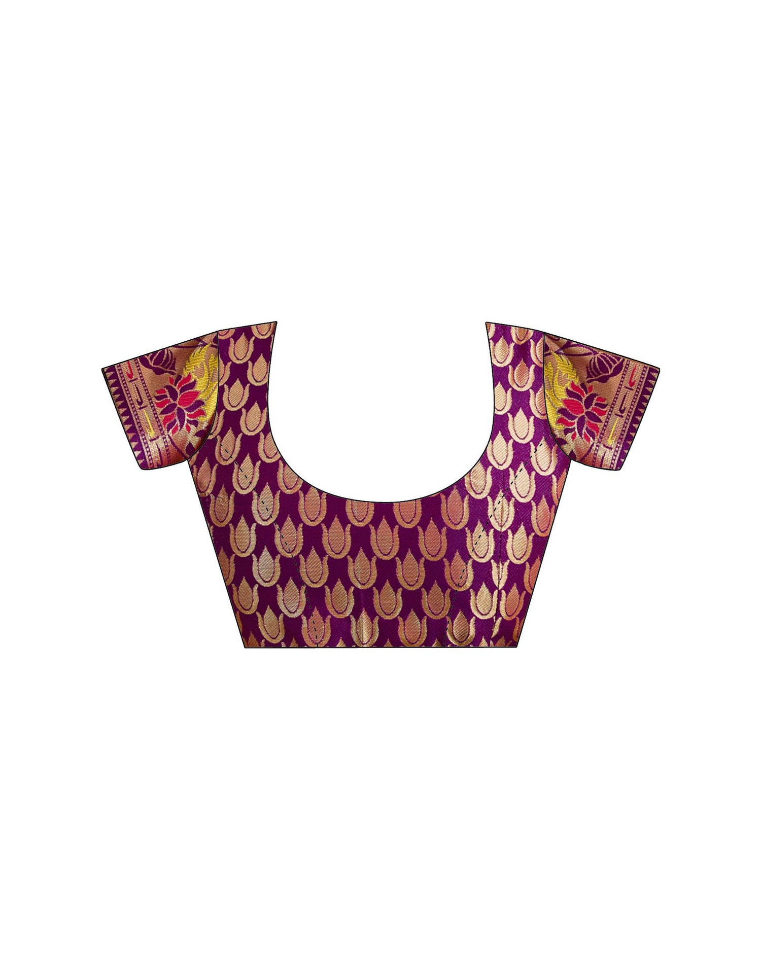Purple Silk Woven Paithani Saree