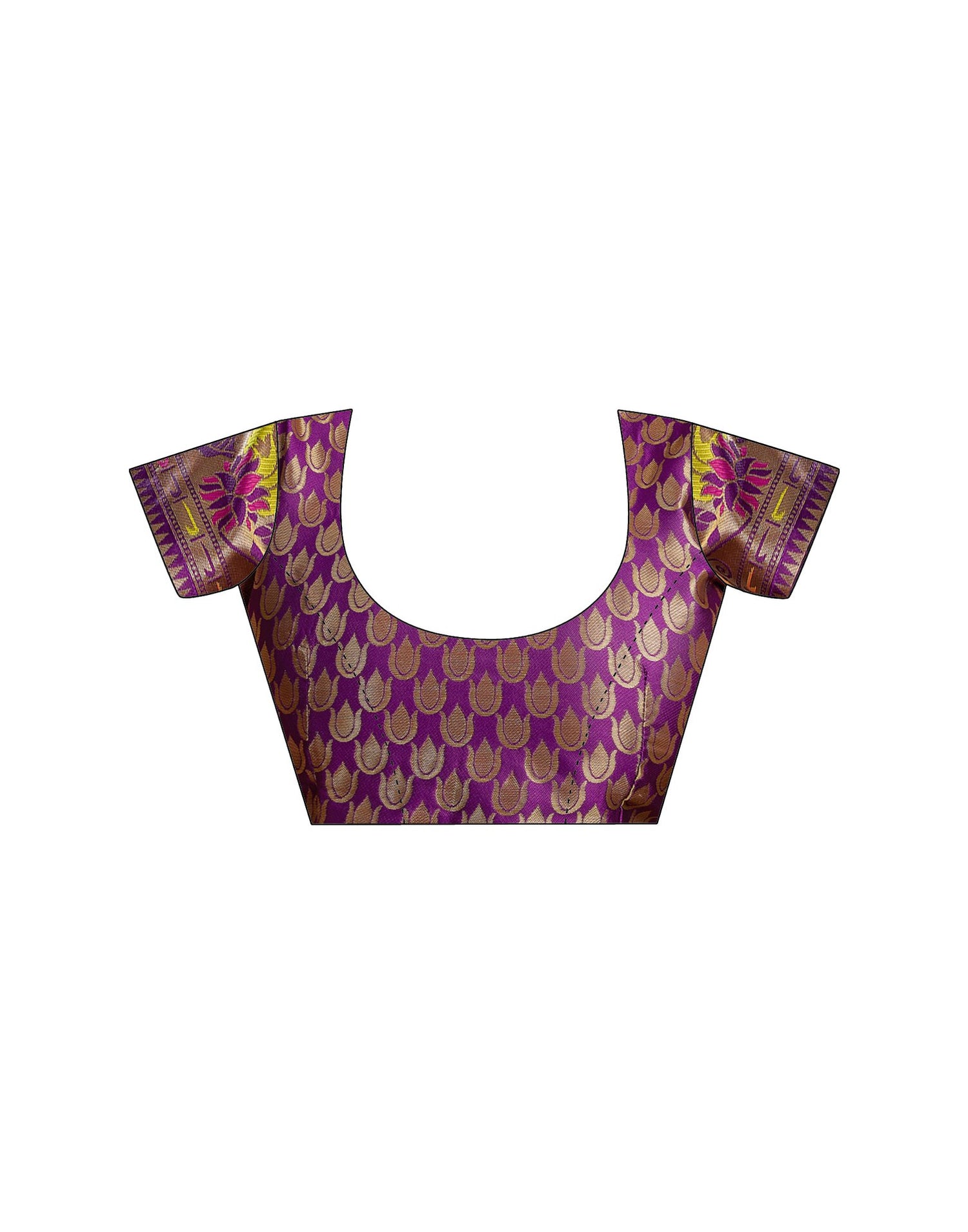 Dark Purple Silk Woven Paithani Saree